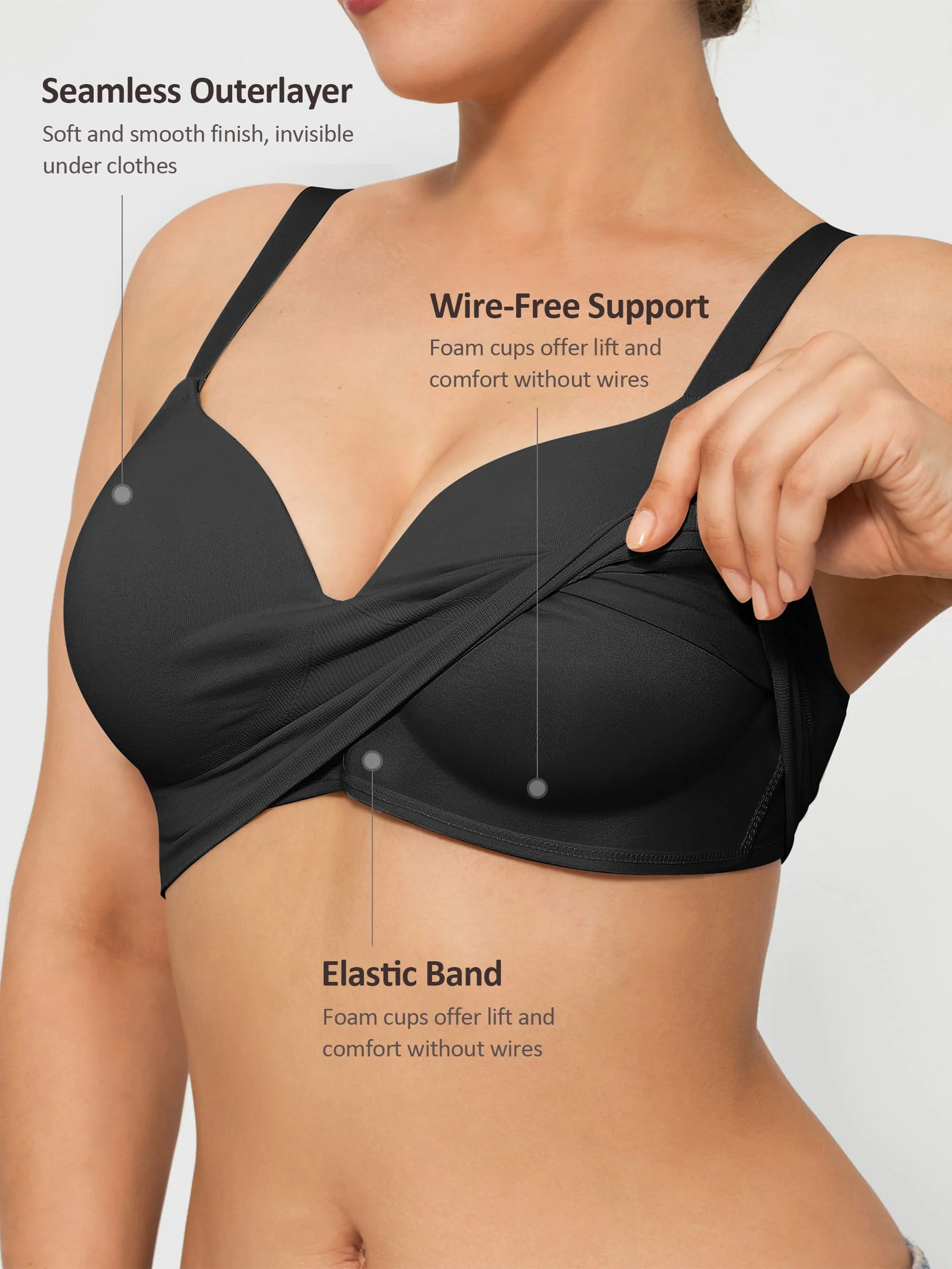 Push-Up Full Coverage Wireless Bra Bundle - Image 13