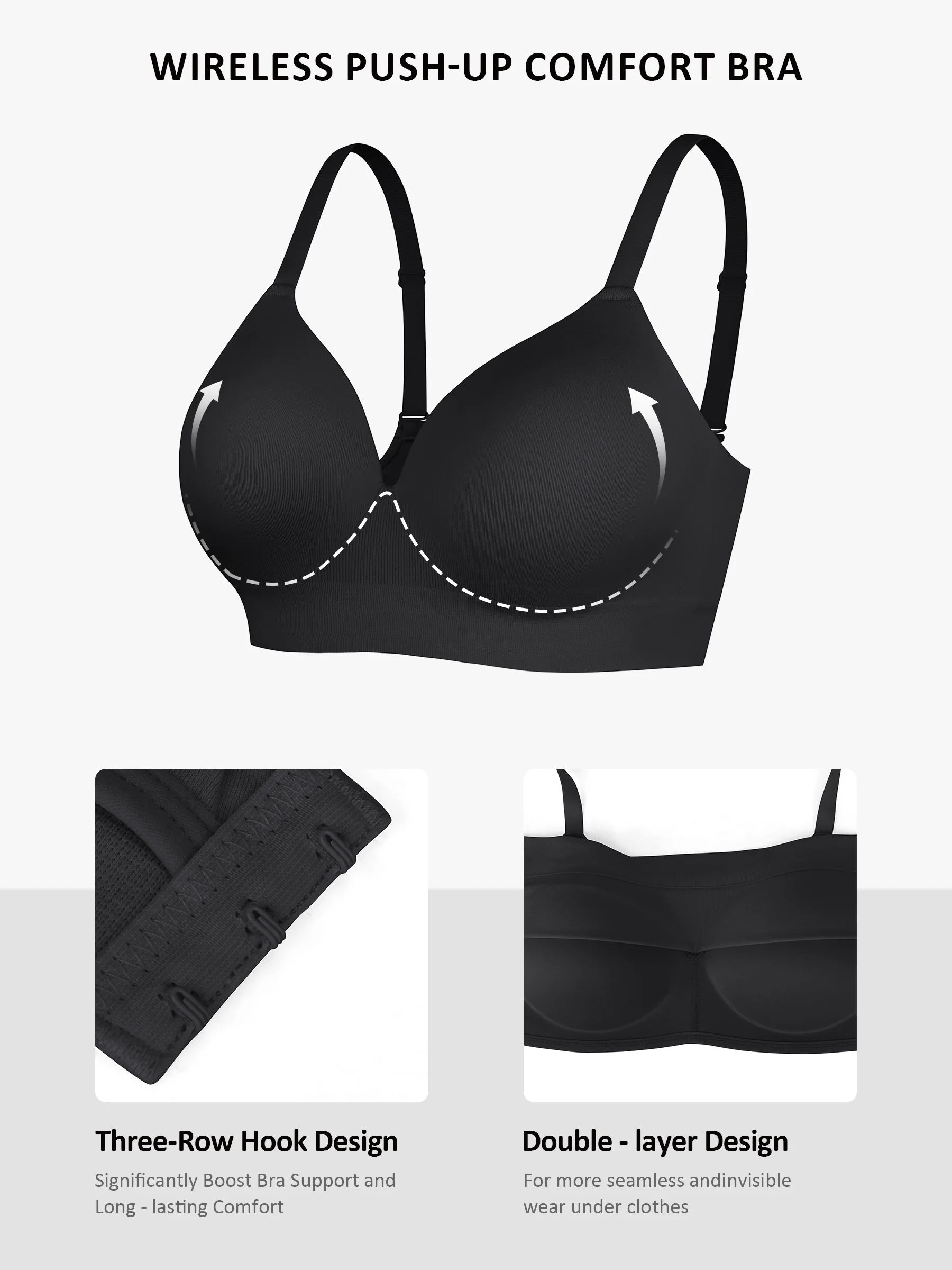 Push-Up Full Coverage Wireless Bra Bundle - Image 18