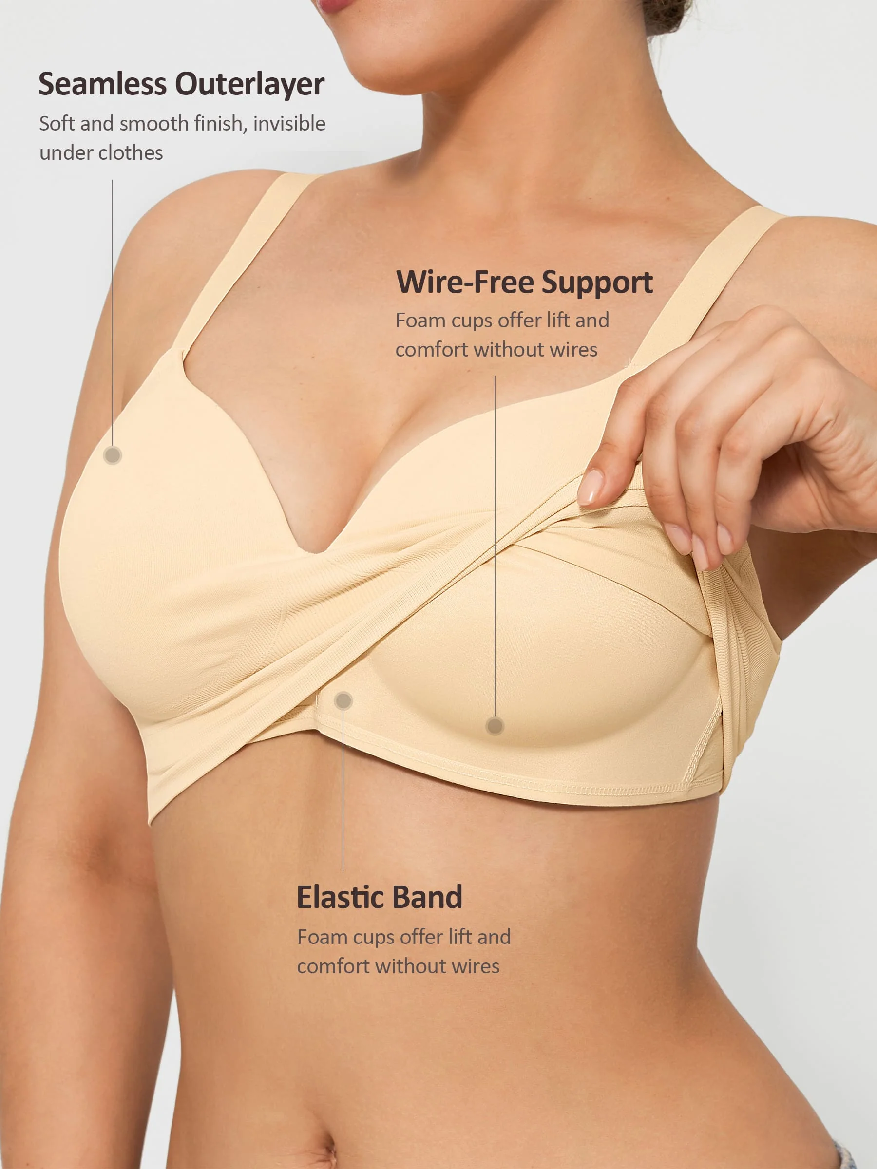 Push-Up Full Coverage Wireless Bra Bundle - Image 23