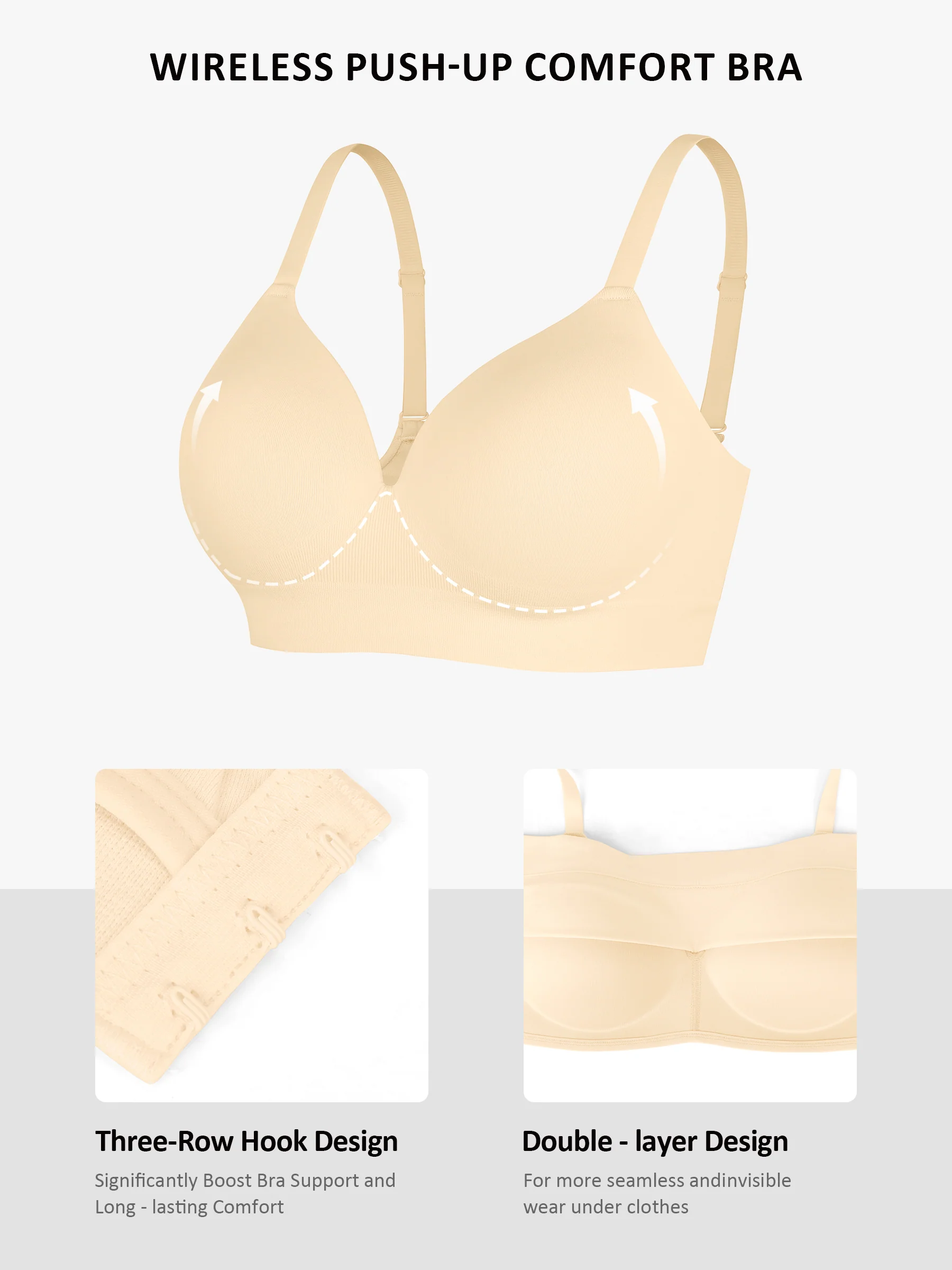 Push-Up Full Coverage Wireless Bra Bundle - Image 28