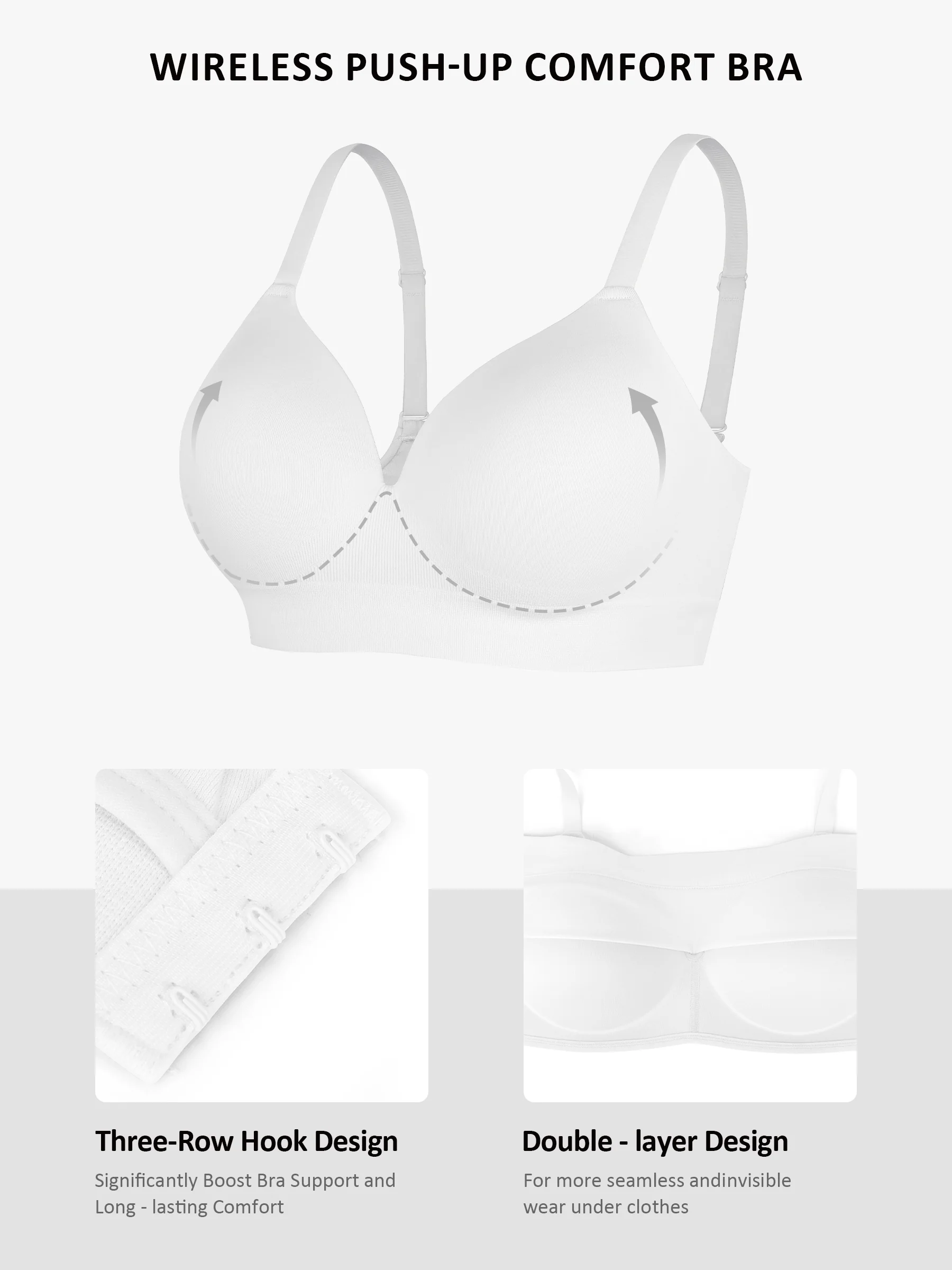 Push-Up Full Coverage Wireless Bra Bundle - Image 38