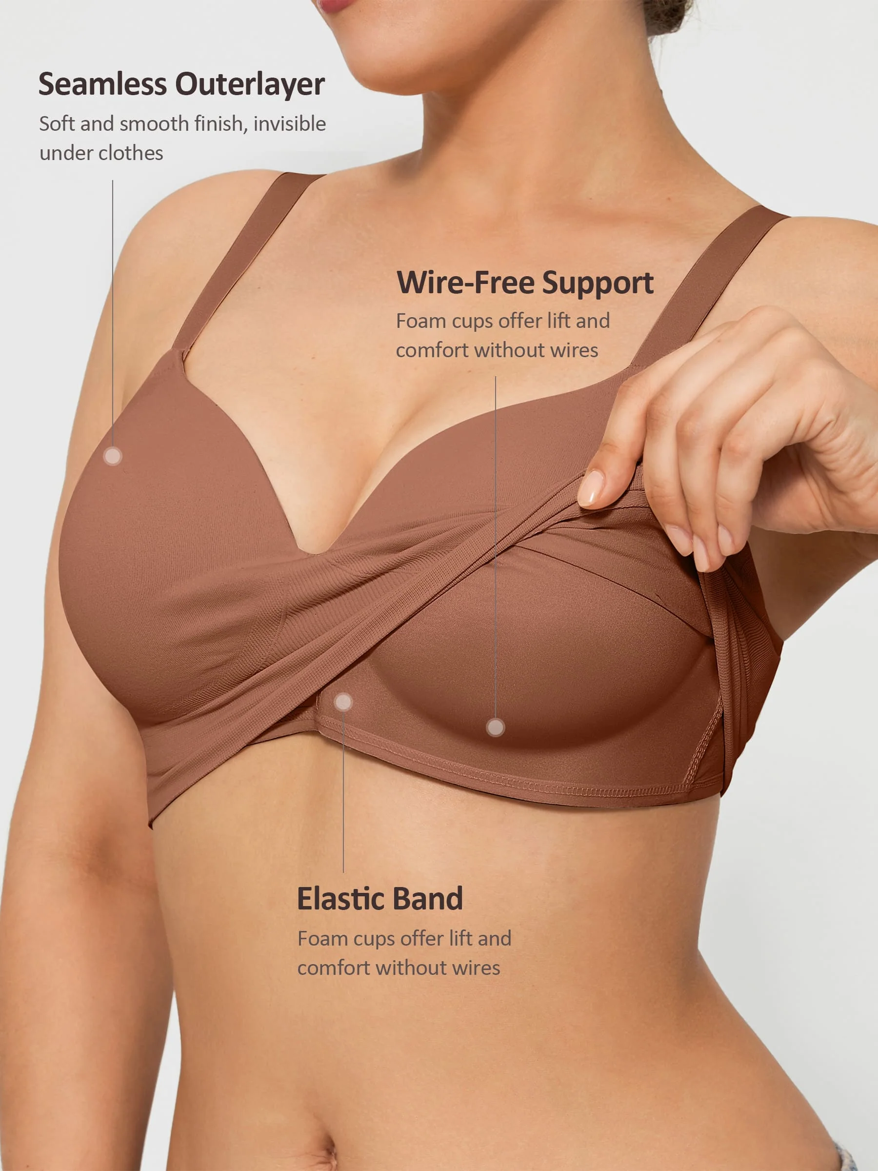 Push-Up Full Coverage Wireless Bra Bundle - Image 43