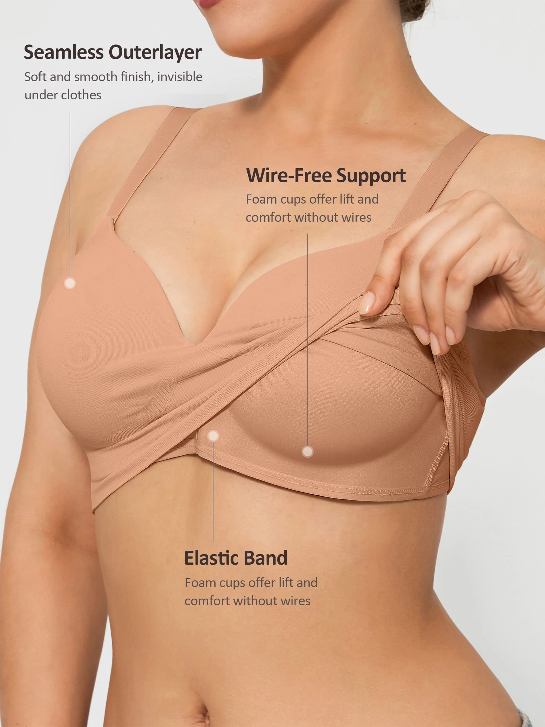 Push-Up Full Coverage Wireless Bra Bundle - Image 3