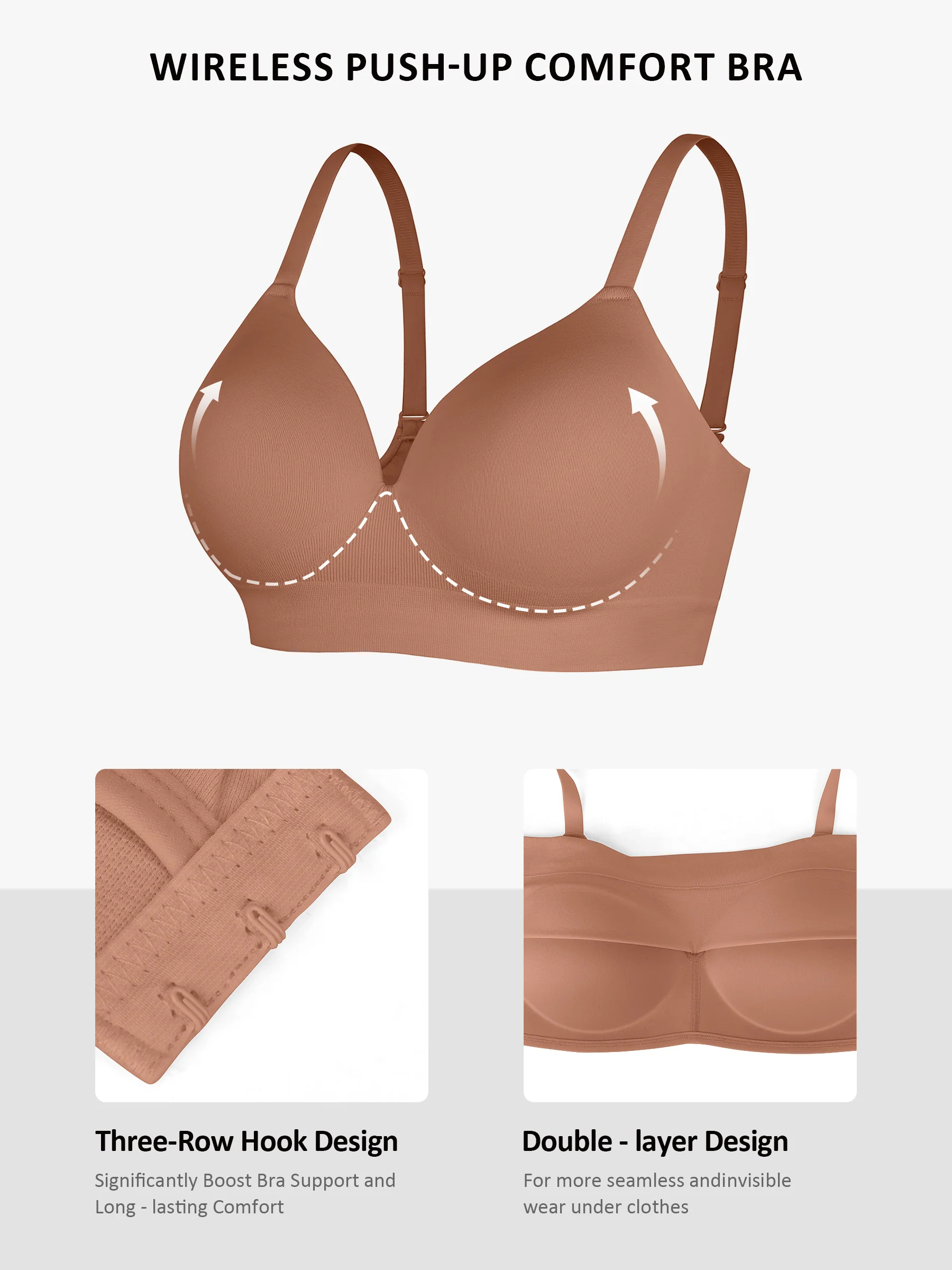 Push-Up Full Coverage Wireless Bra Bundle - Image 48