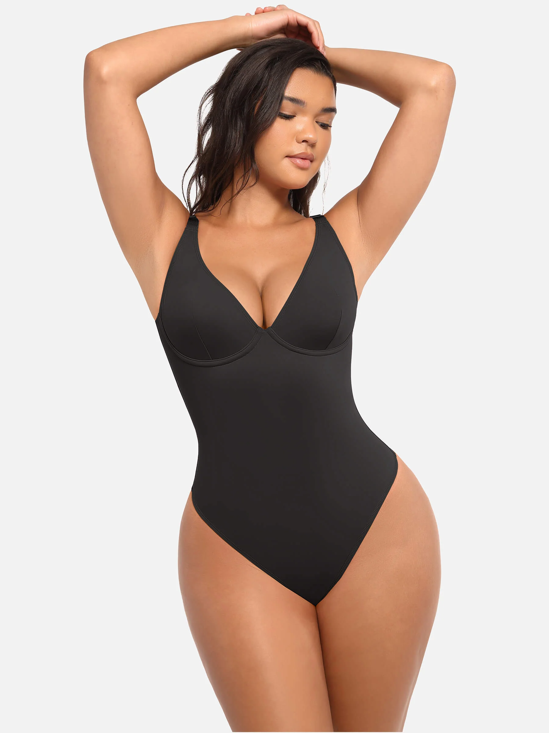2-Pack V-Neck Tummy Control Bodysuit Bundle - Image 24