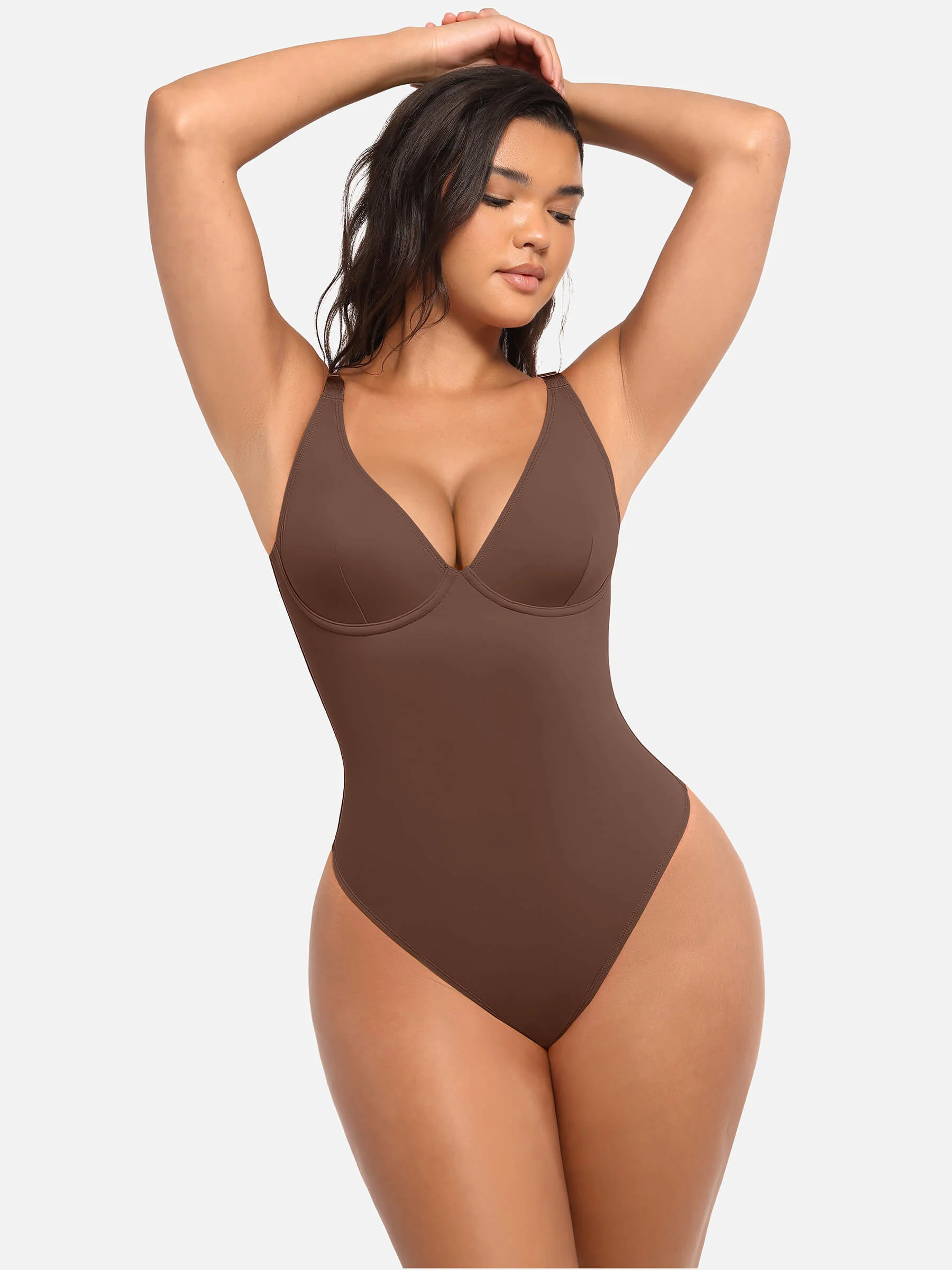 2-Pack V-Neck Tummy Control Bodysuit Bundle - Image 29