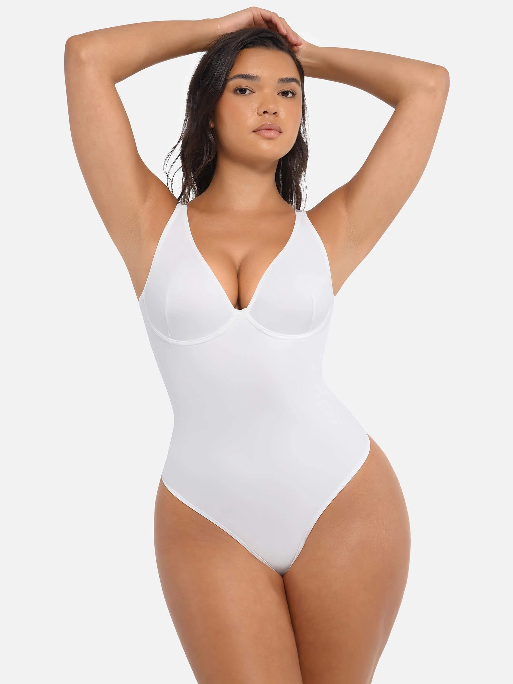 2-Pack V-Neck Tummy Control Bodysuit Bundle - Image 9