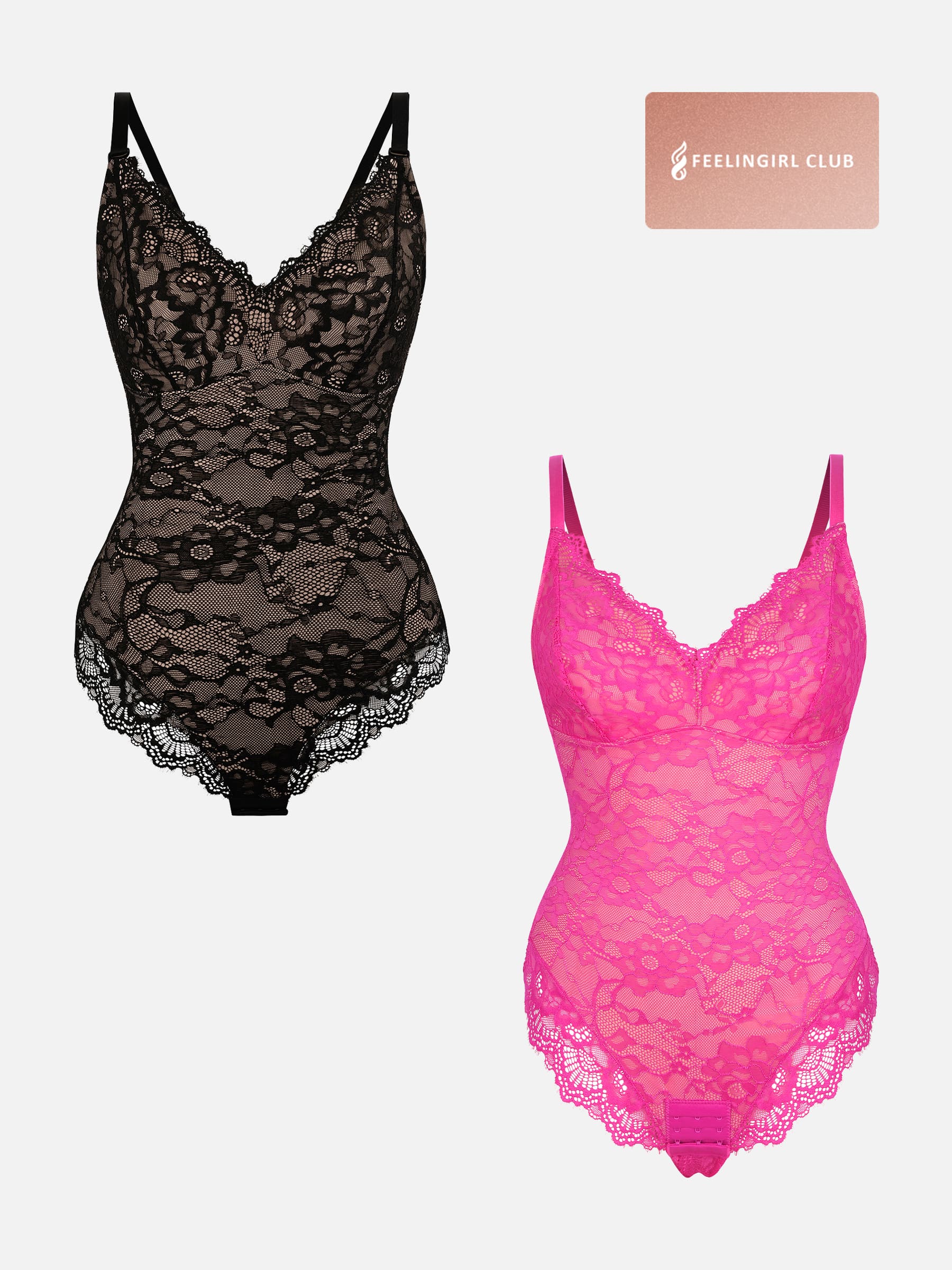 2-Pack Lace V Neck Bodysuit Bundle - Image 14