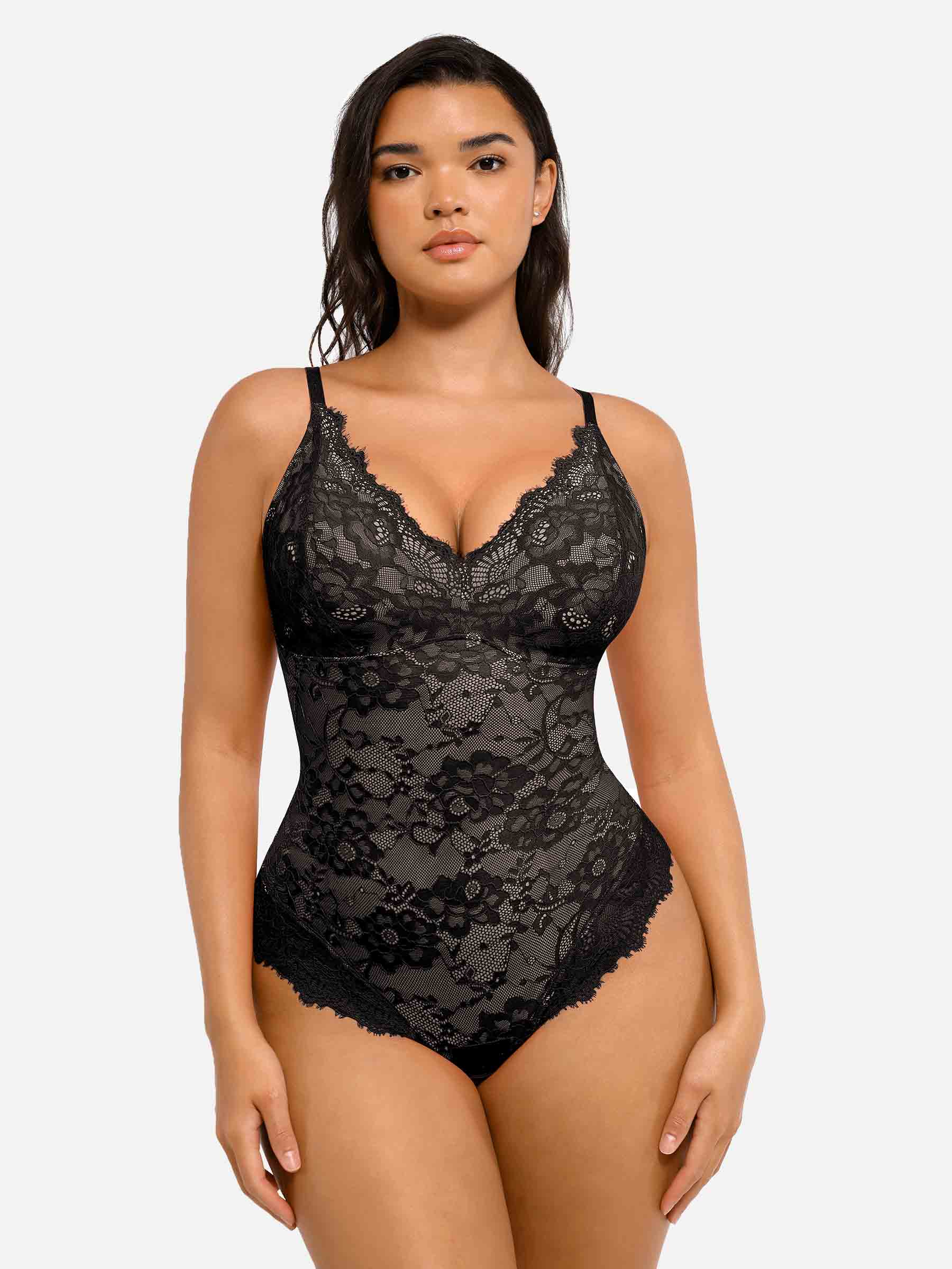 2-Pack Lace V Neck Bodysuit Bundle - Image 16