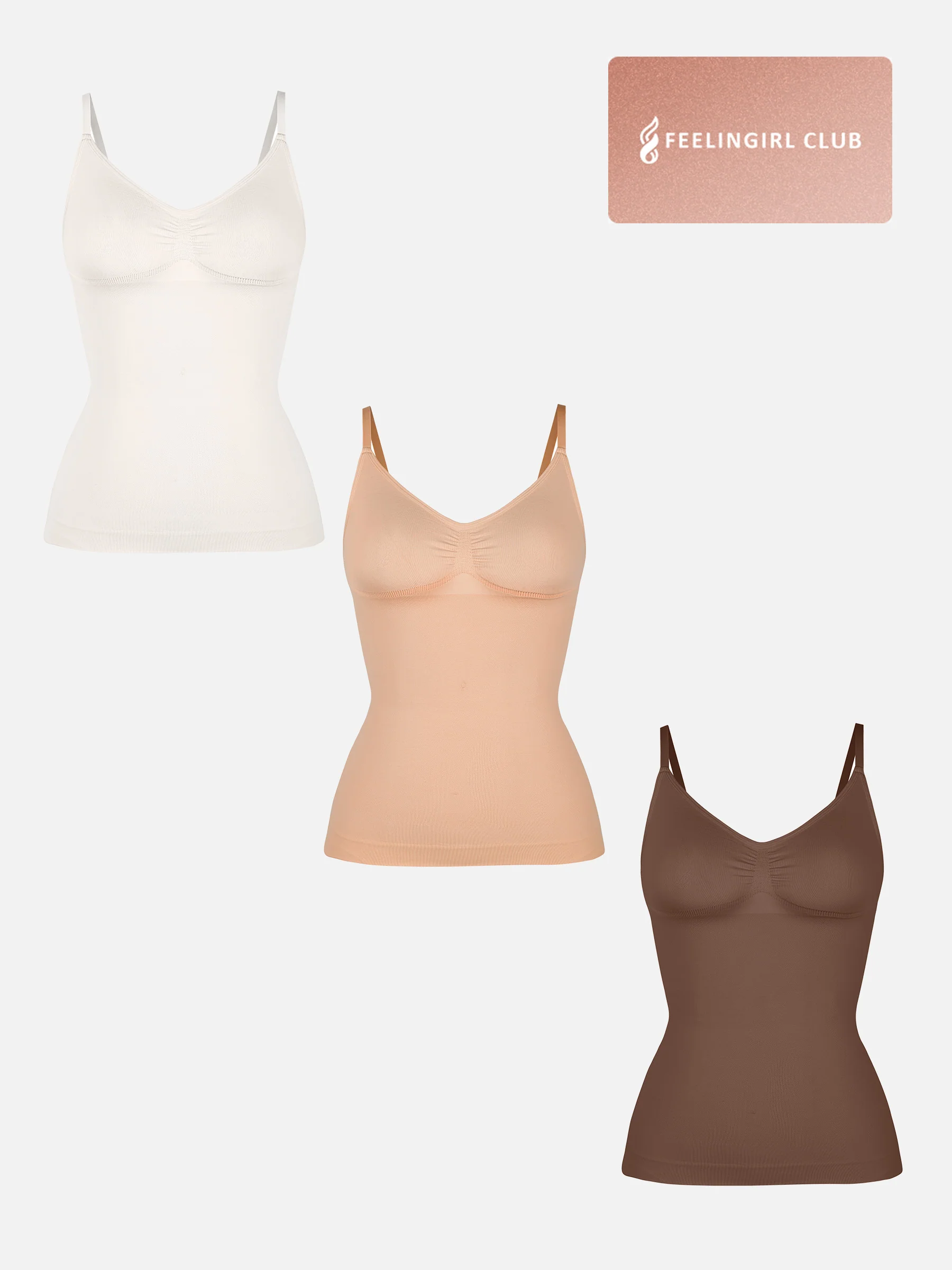 3-Pack Bust Support Waist Control Shape Tank Top Bundle - Image 14