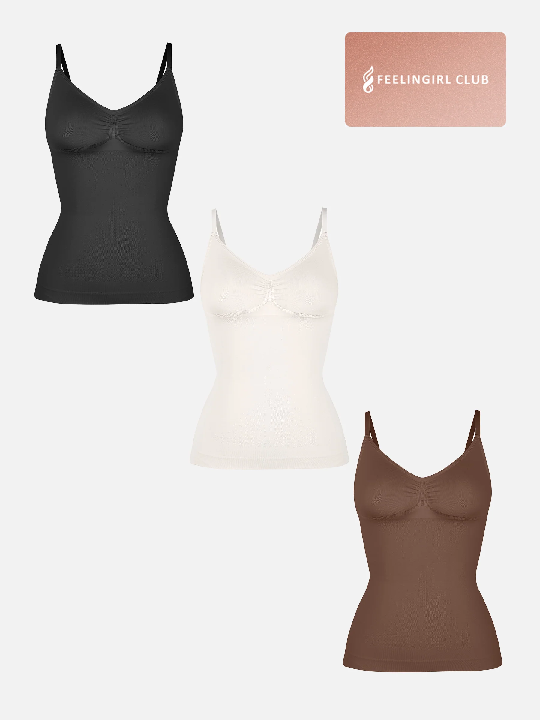 3-Pack Bust Support Waist Control Shape Tank Top Bundle - Image 18