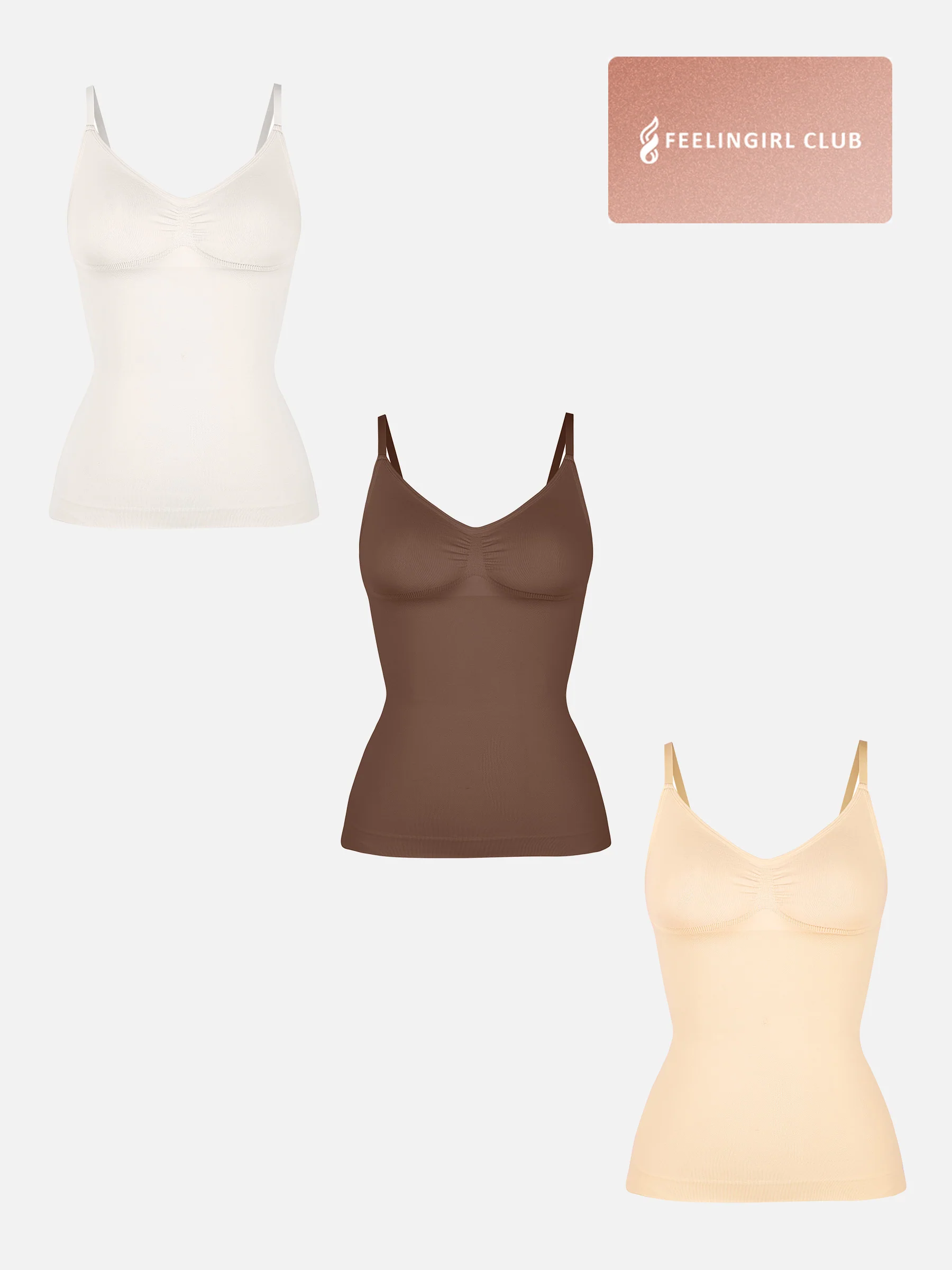 3-Pack Bust Support Waist Control Shape Tank Top Bundle - Image 30
