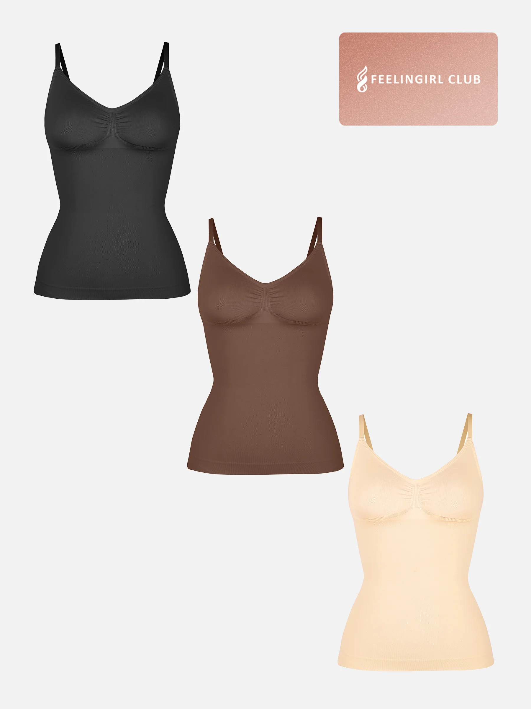 3-Pack Bust Support Waist Control Shape Tank Top Bundle - Image 6
