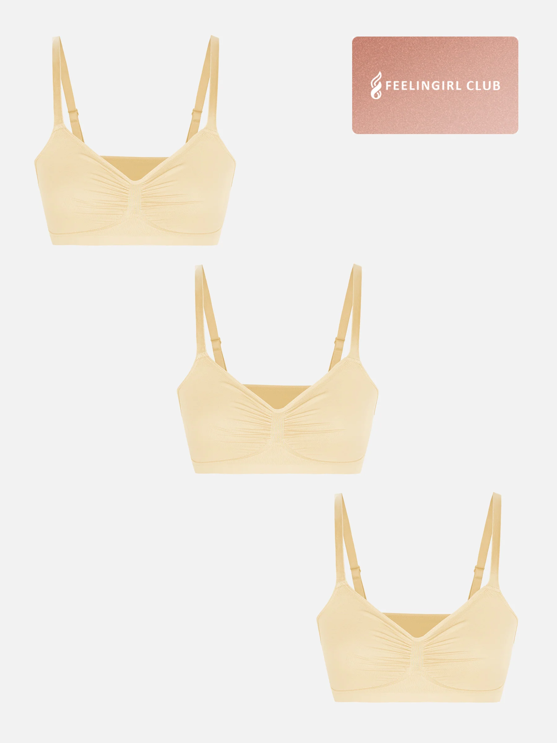 3-Pack Smooth Seamless Wireless Bra Bundle - Image 12