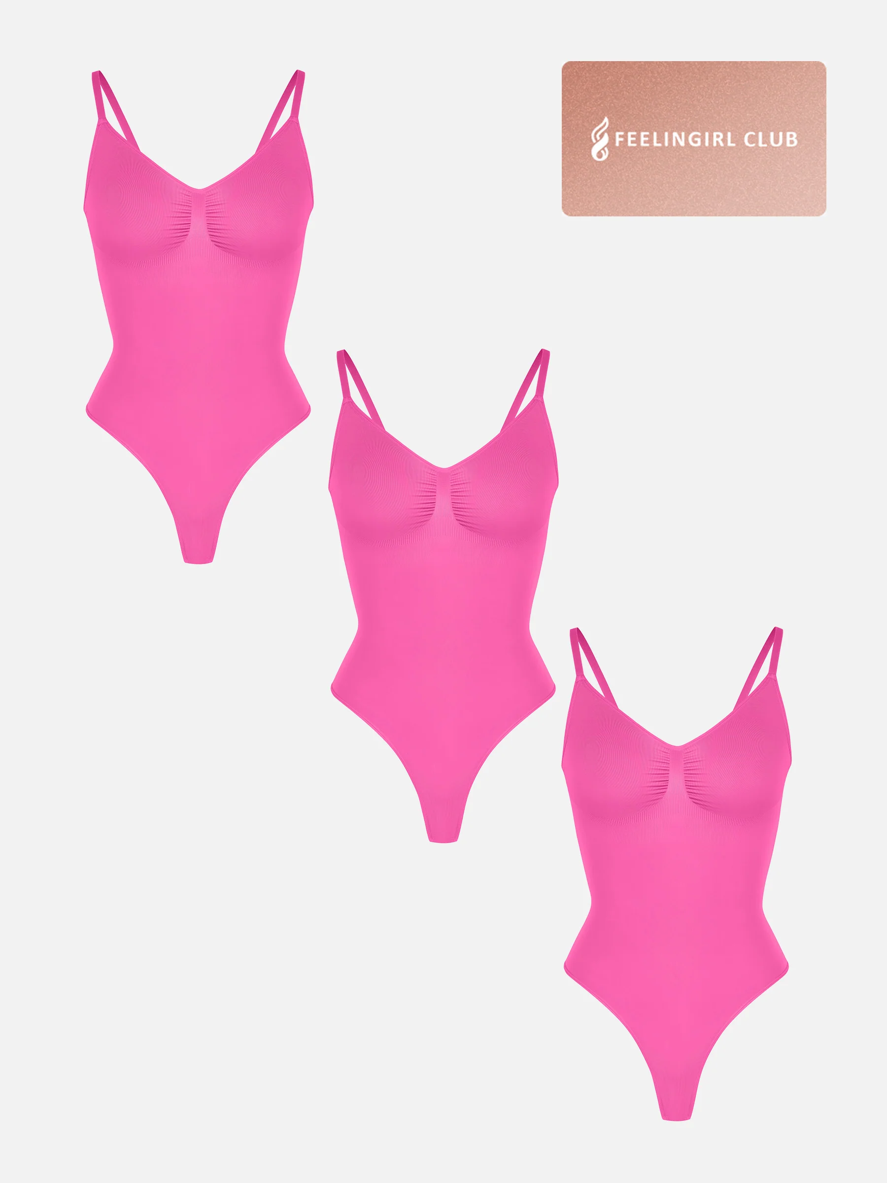 3-Pack Tummy Control Seamless Bodysuit Bundle - Image 20