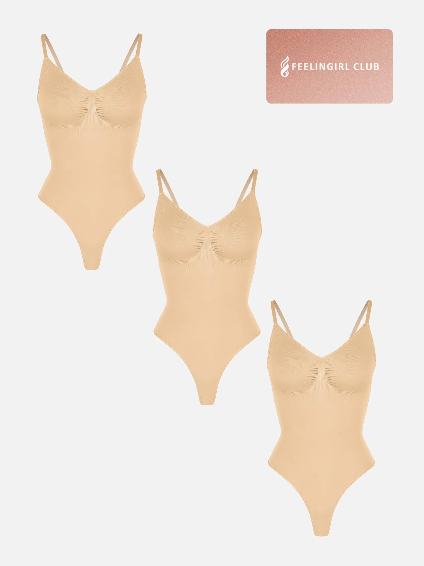 3-Pack Tummy Control Seamless Bodysuit Bundle - Image 33