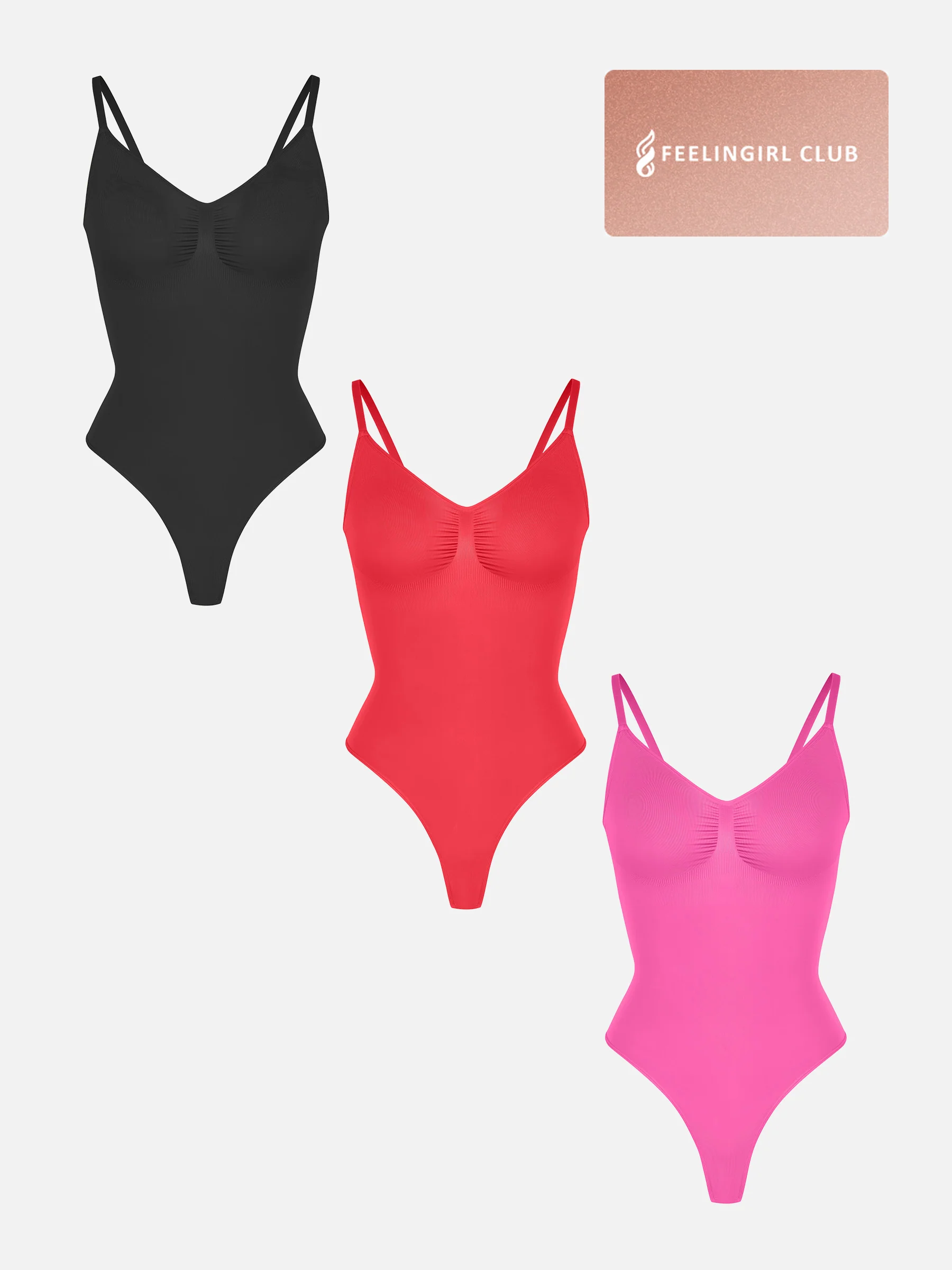 3-Pack Tummy Control Seamless Bodysuit Bundle - Image 40