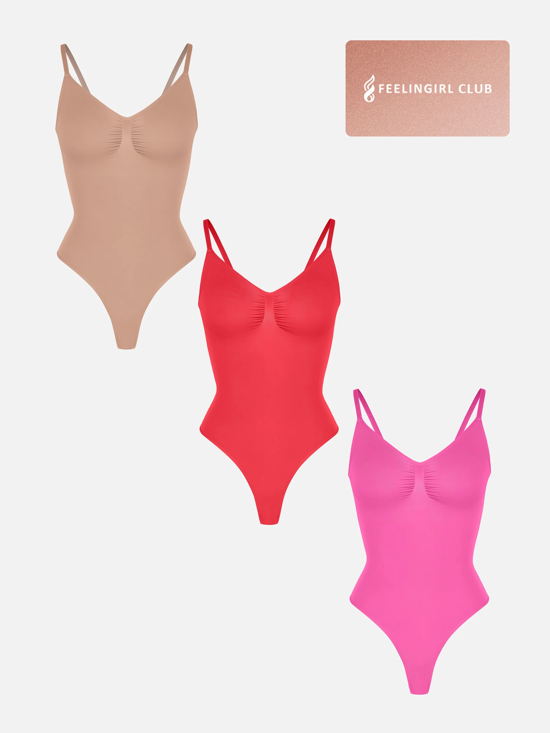 3-Pack Tummy Control Seamless Bodysuit Bundle - Image 52