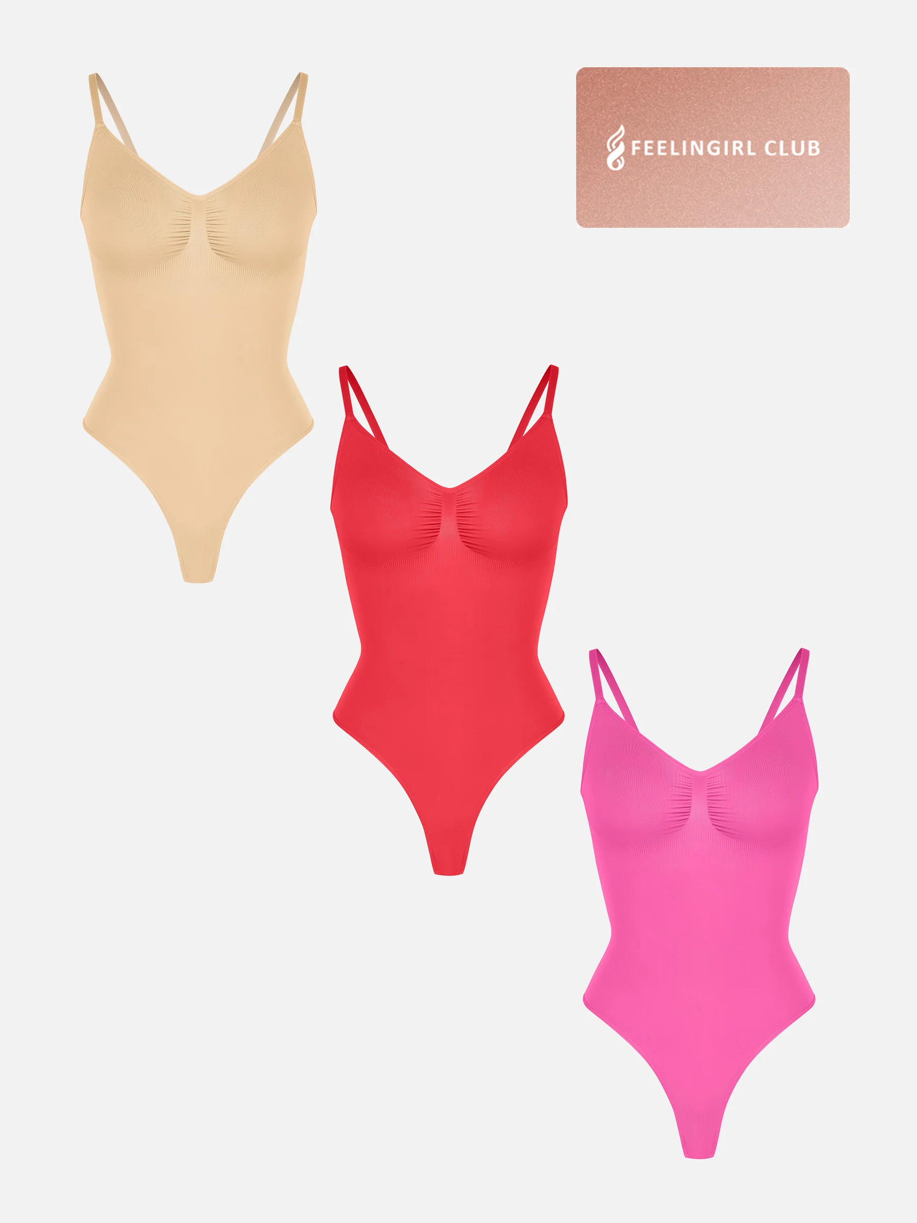 3-Pack Tummy Control Seamless Bodysuit Bundle - Image 56