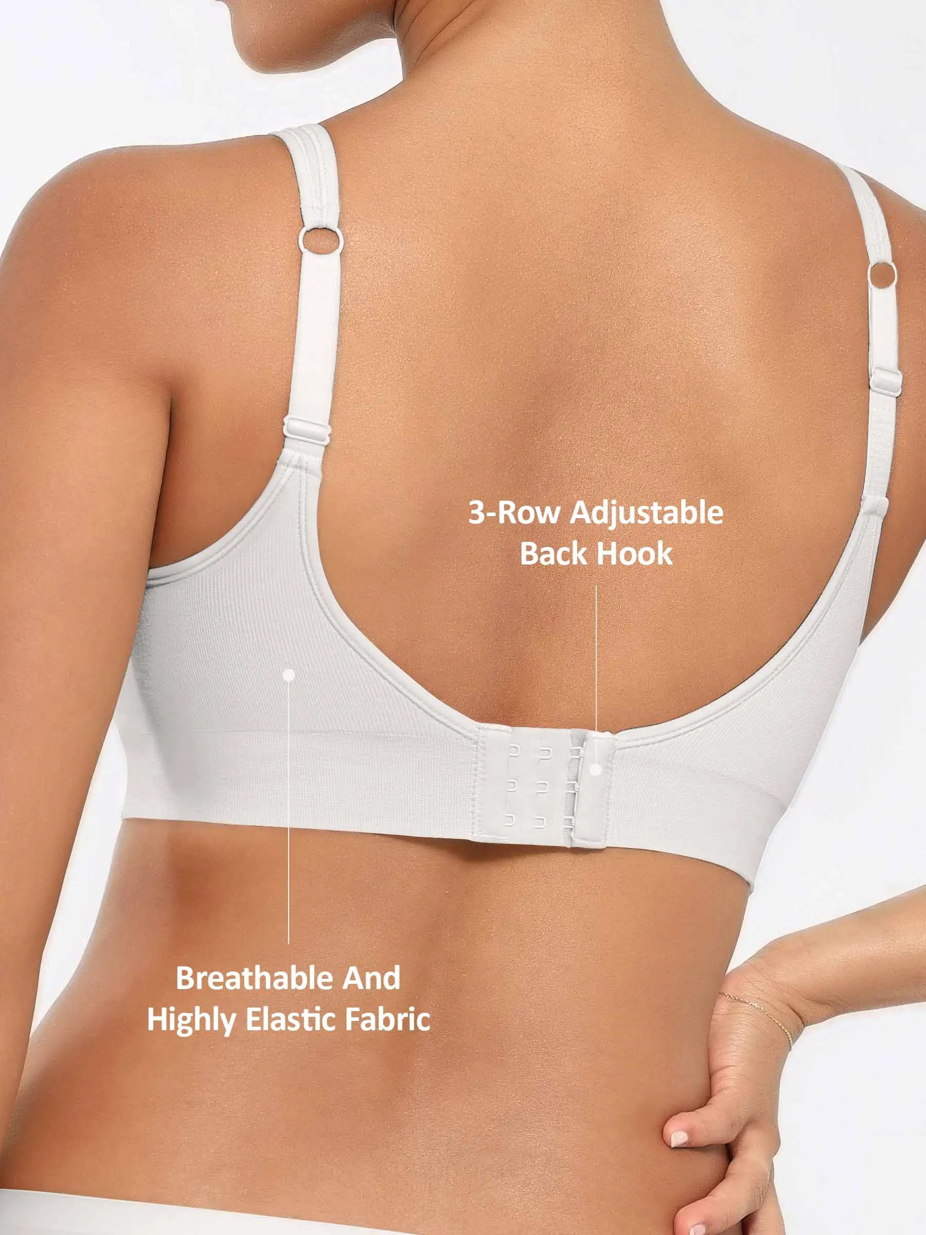 Built-In Cup Full Coverage Wireless Bra - Image 30