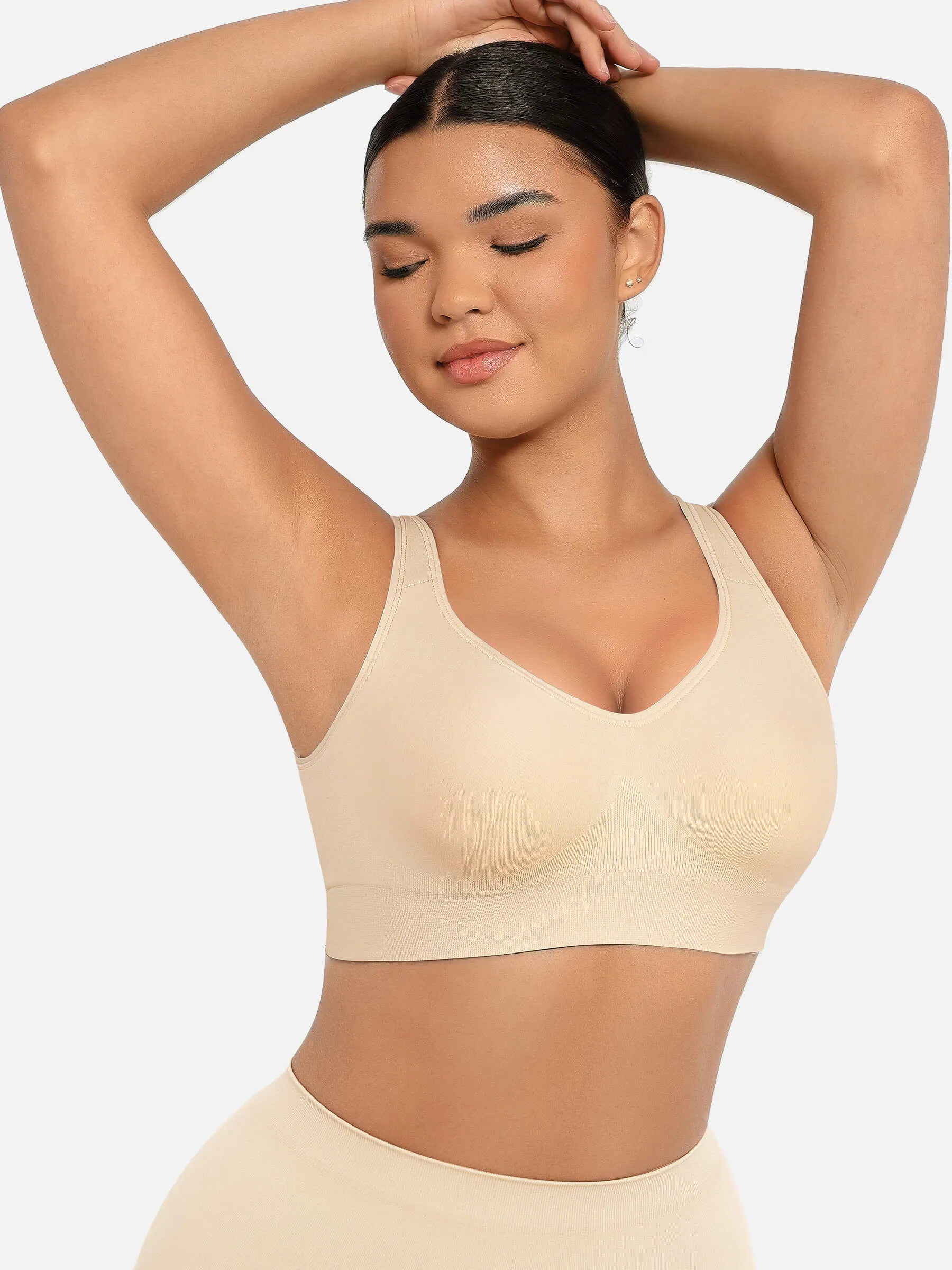 Built-In Cup Full Coverage Wireless Bra - Image 6