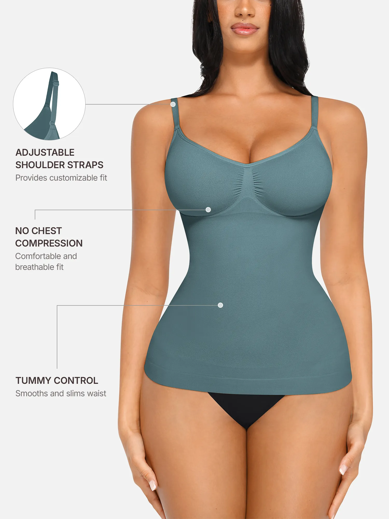 Bust Support Shaping Tank Top - Image 32