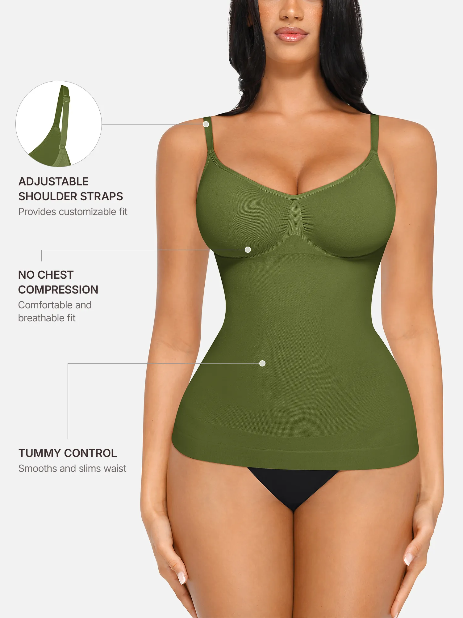 Bust Support Shaping Tank Top - Image 38