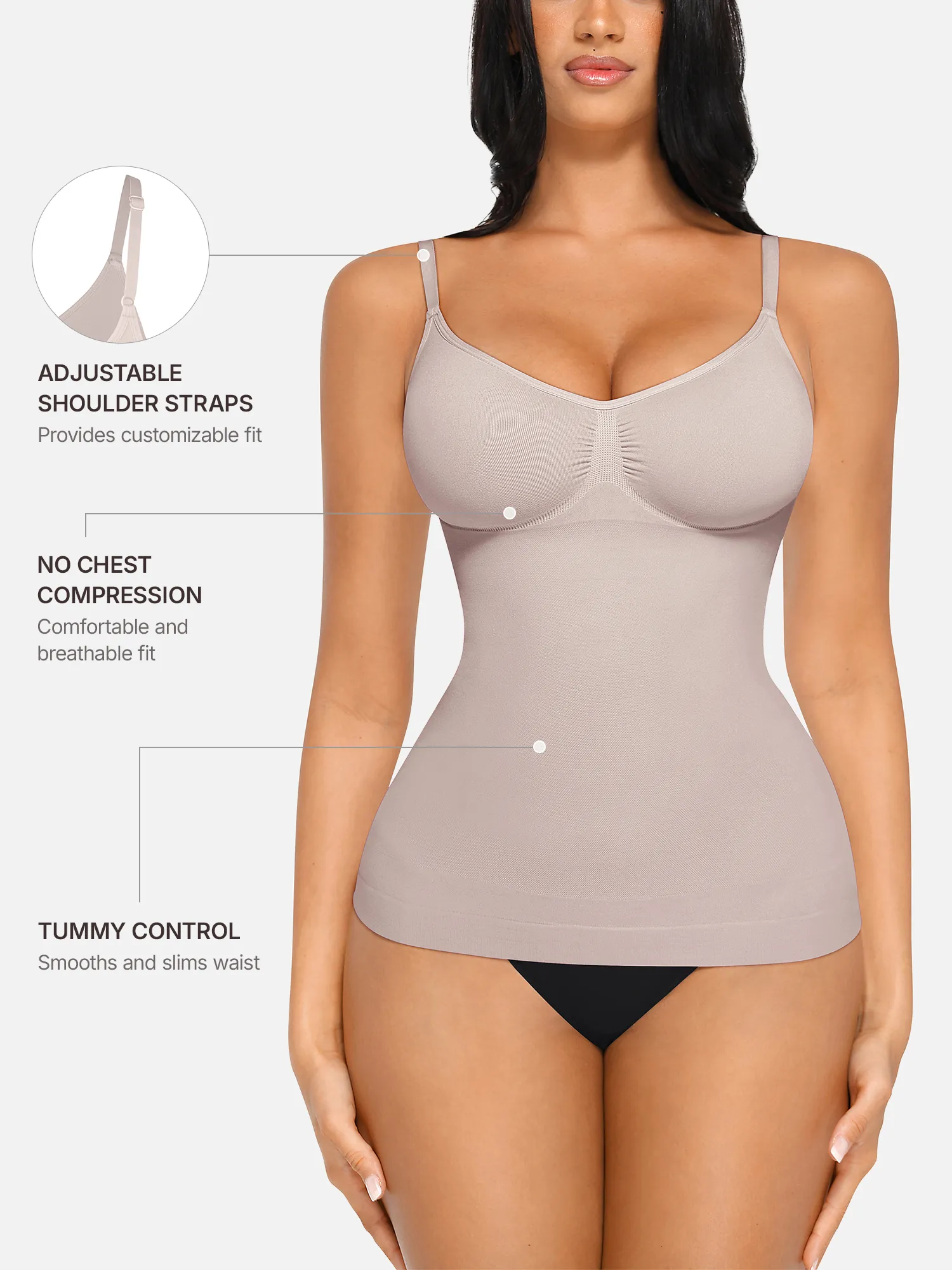 Bust Support Shaping Tank Top - Image 44