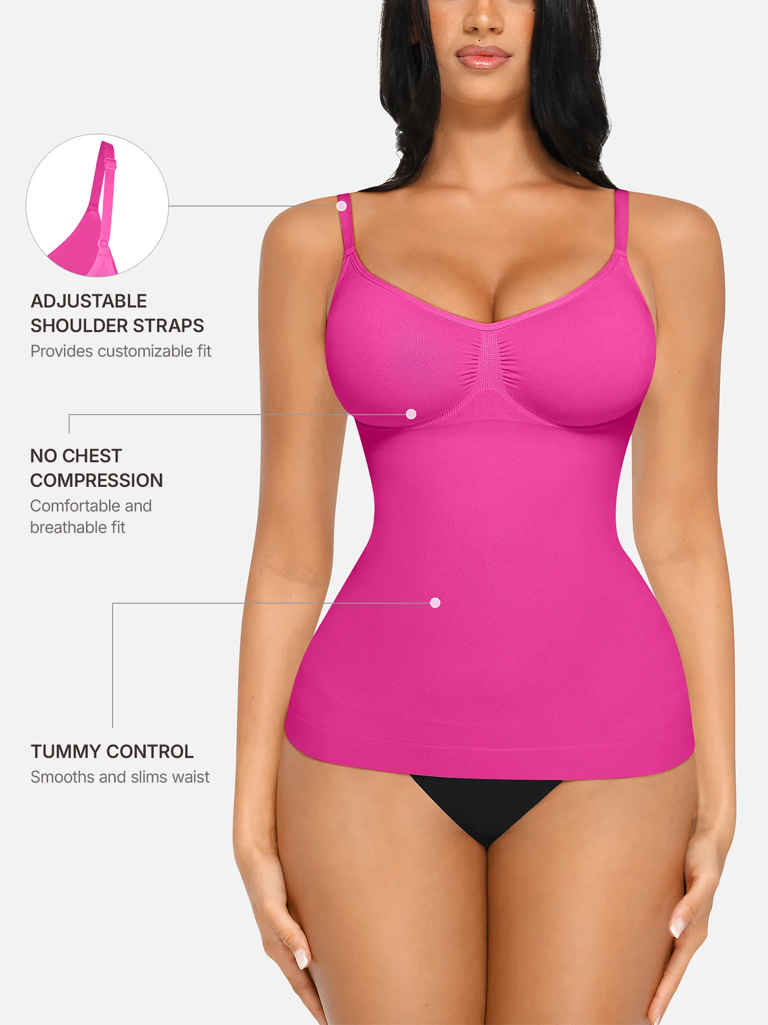 Bust Support Shaping Tank Top - Image 50