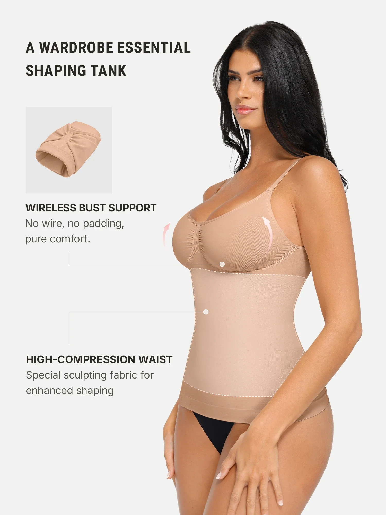 Bust Support Shaping Tank Top - Image 3