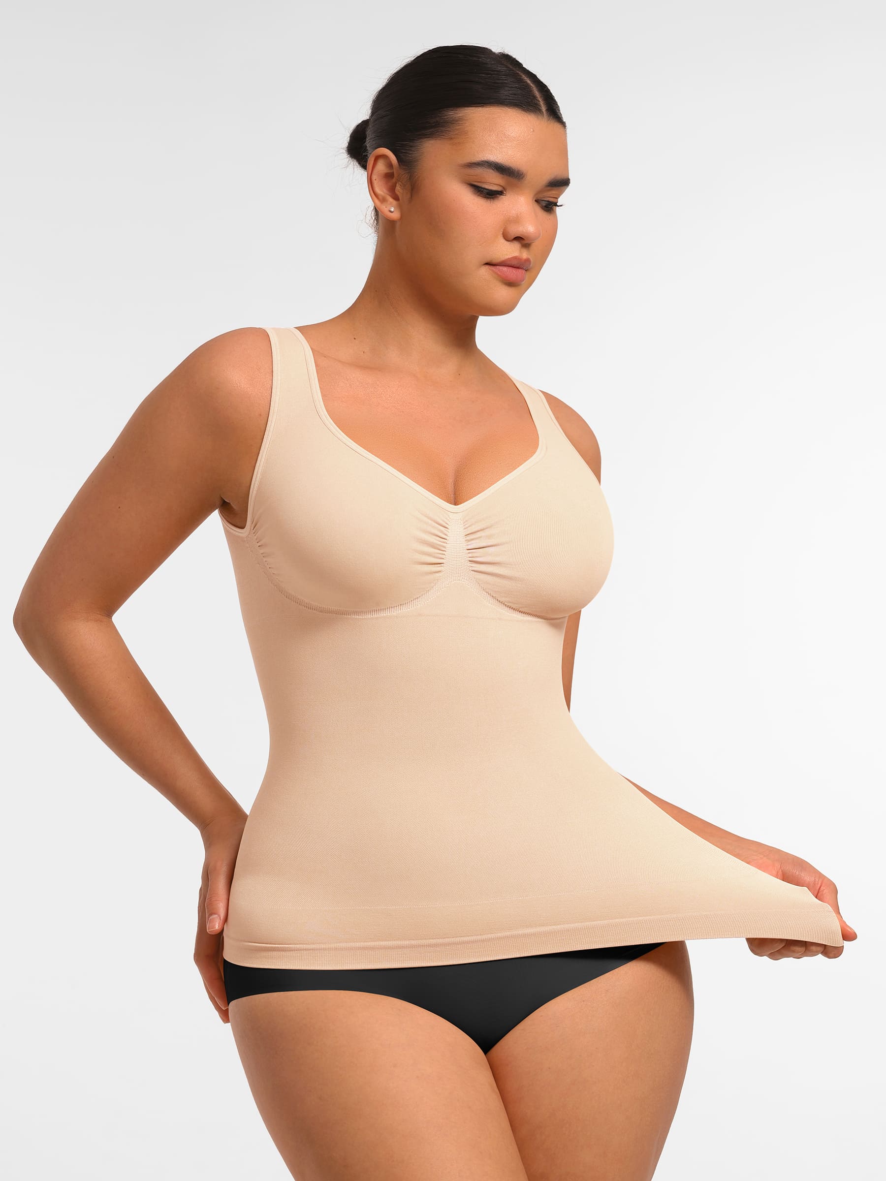 Seamless Everyday Tummy Control Wide Strap Tank Top - Image 10