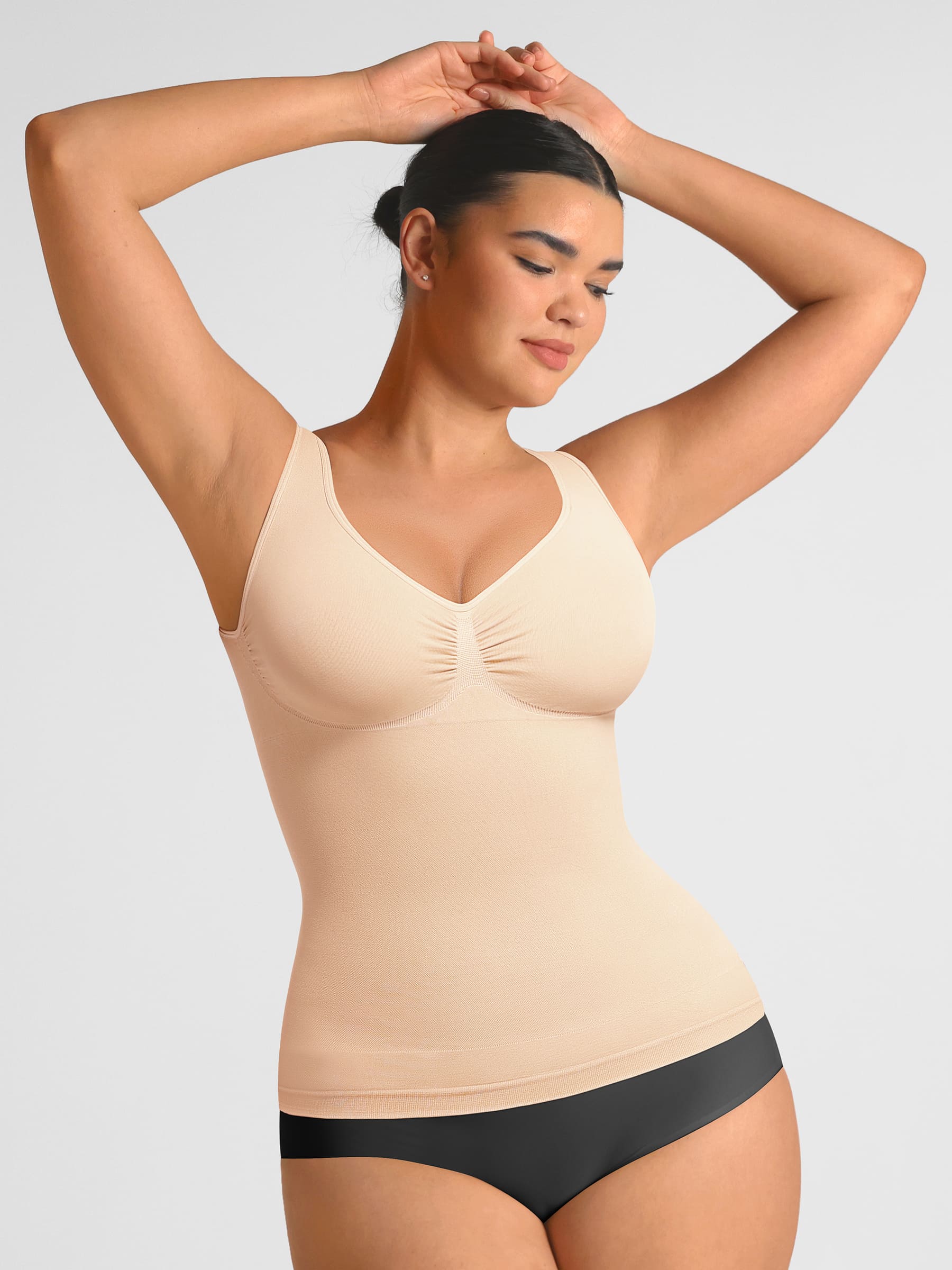 Seamless Everyday Tummy Control Wide Strap Tank Top - Image 13