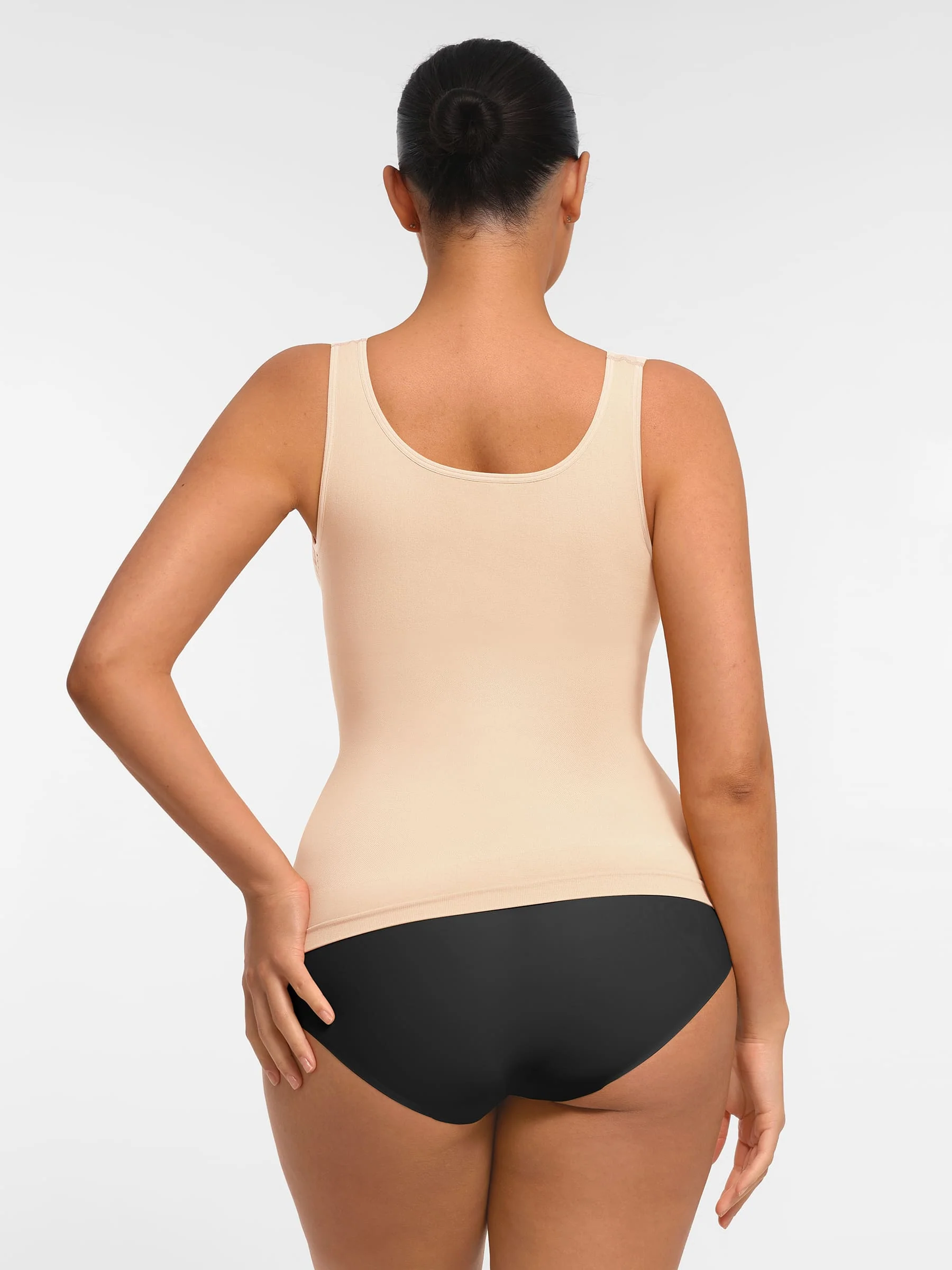 Seamless Everyday Tummy Control Wide Strap Tank Top - Image 15