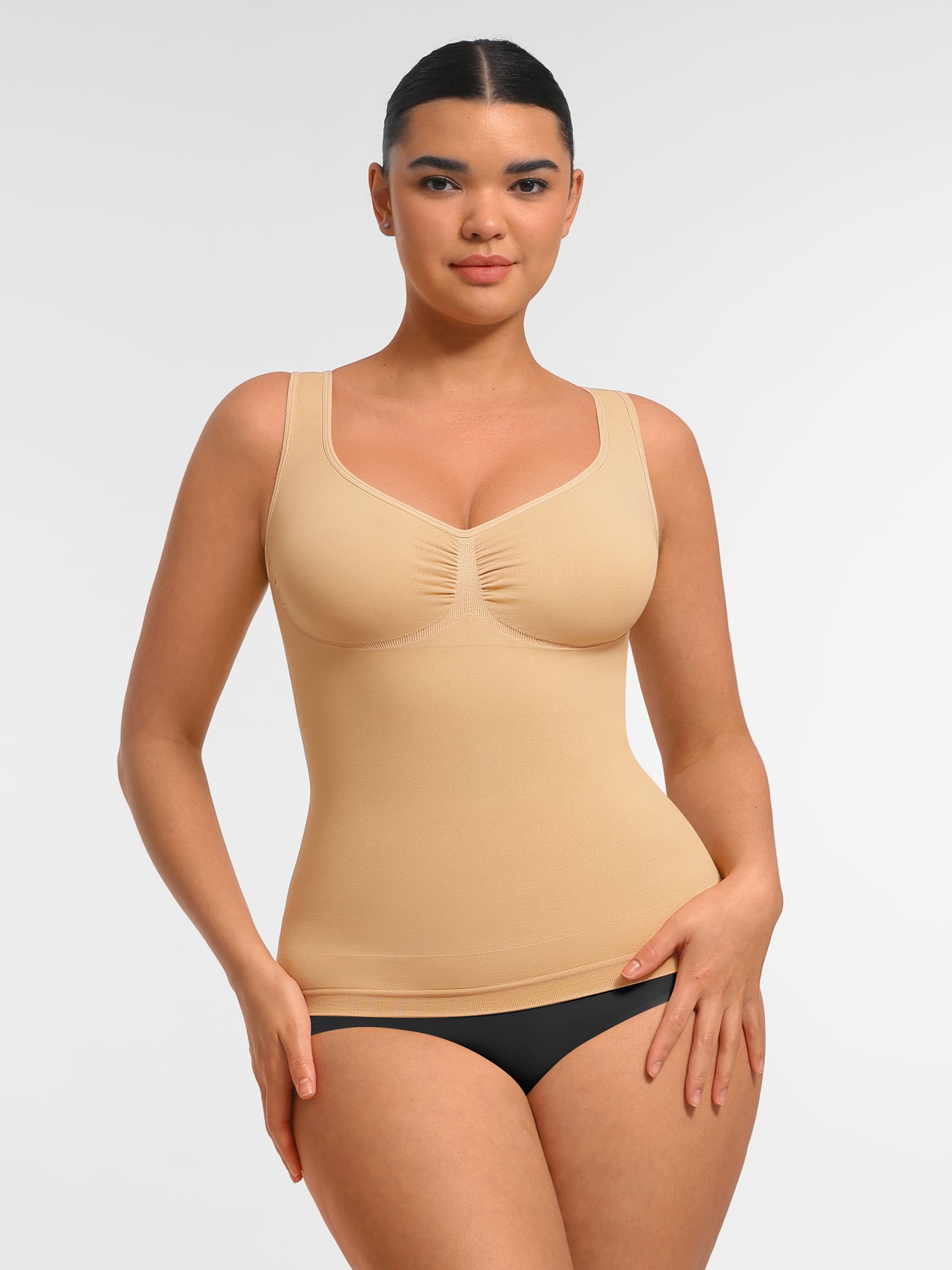 Seamless Everyday Tummy Control Wide Strap Tank Top - Image 18