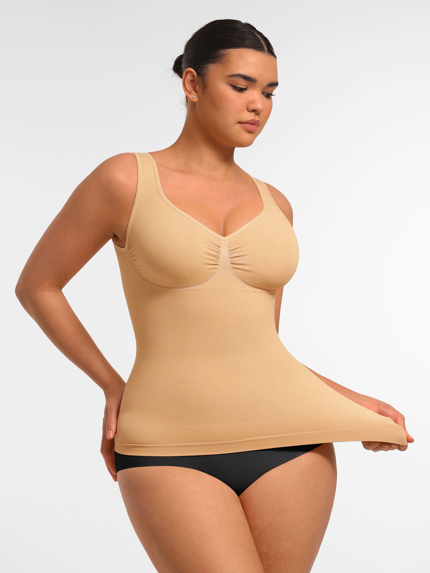 Seamless Everyday Tummy Control Wide Strap Tank Top - Image 19
