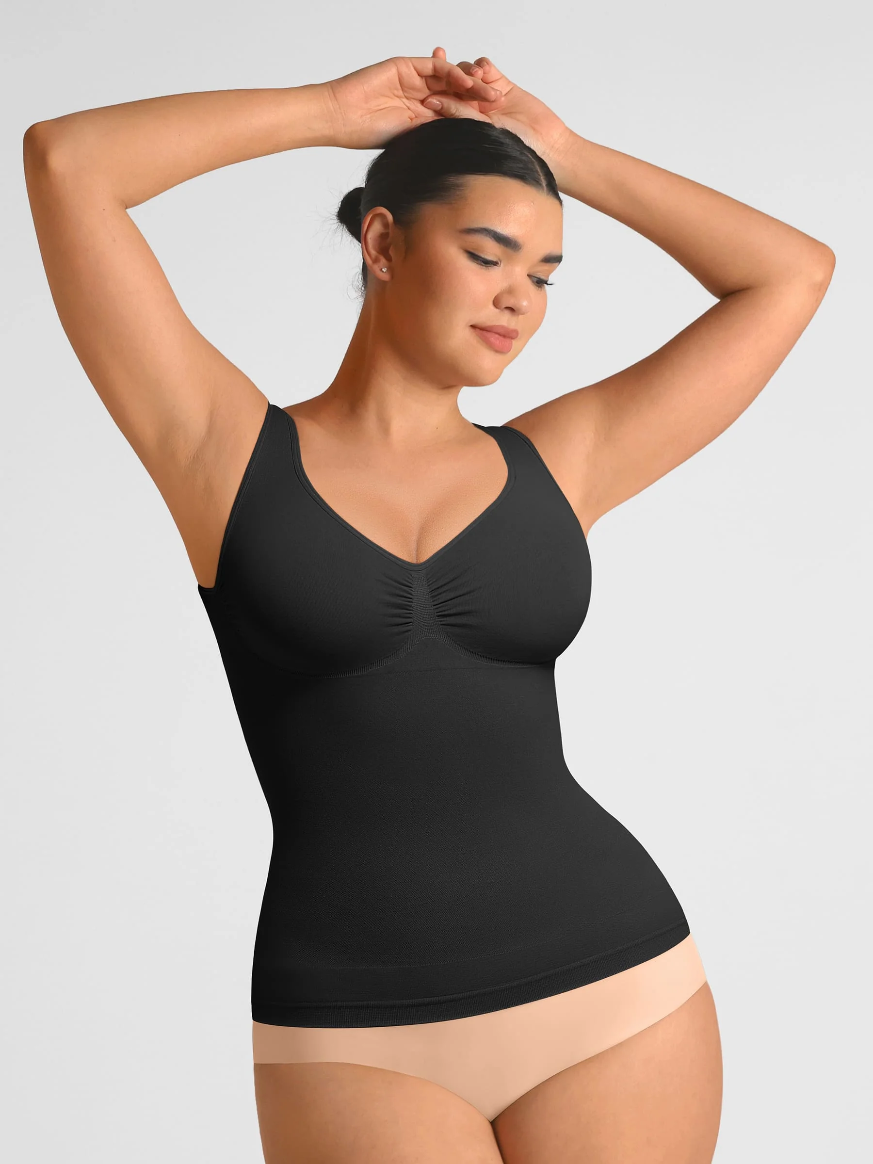 Seamless Everyday Tummy Control Wide Strap Tank Top - Image 3