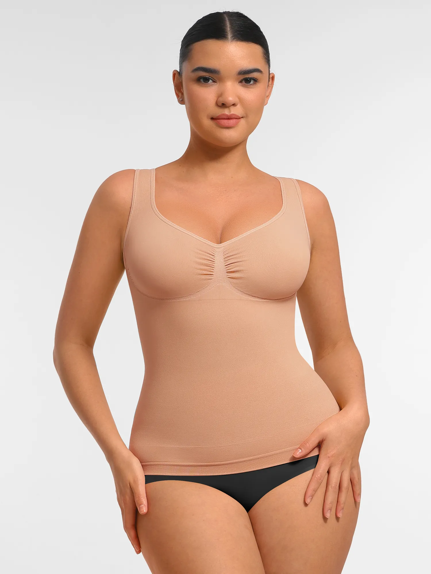 Seamless Everyday Tummy Control Wide Strap Tank Top - Image 33