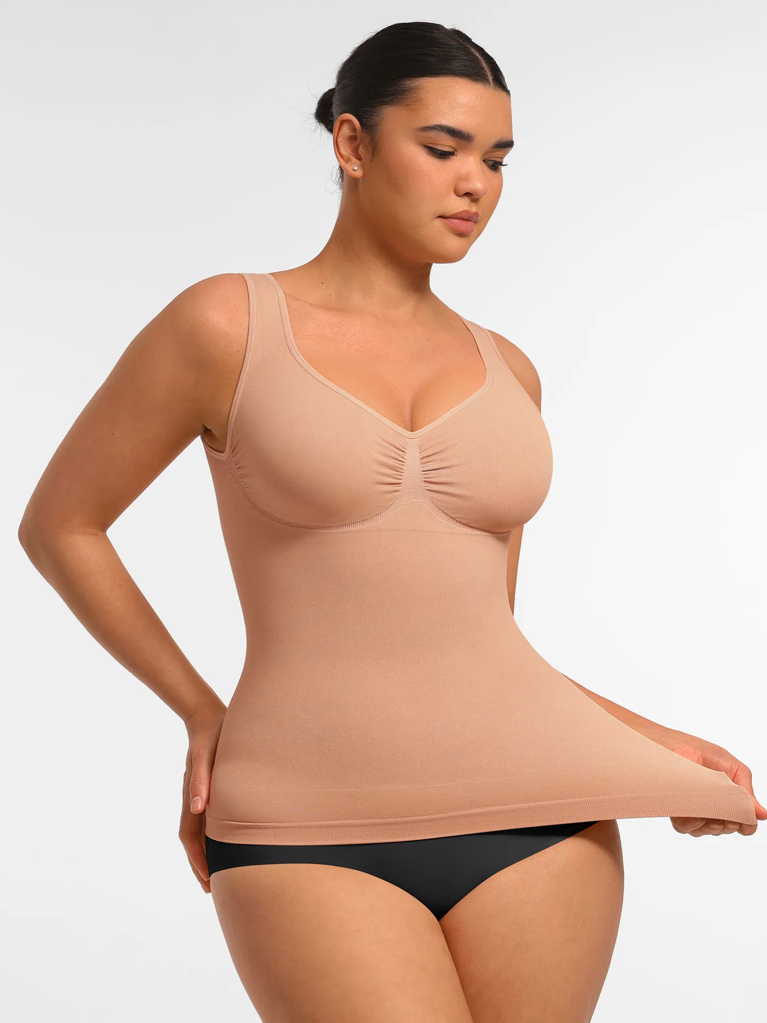 Seamless Everyday Tummy Control Wide Strap Tank Top - Image 34