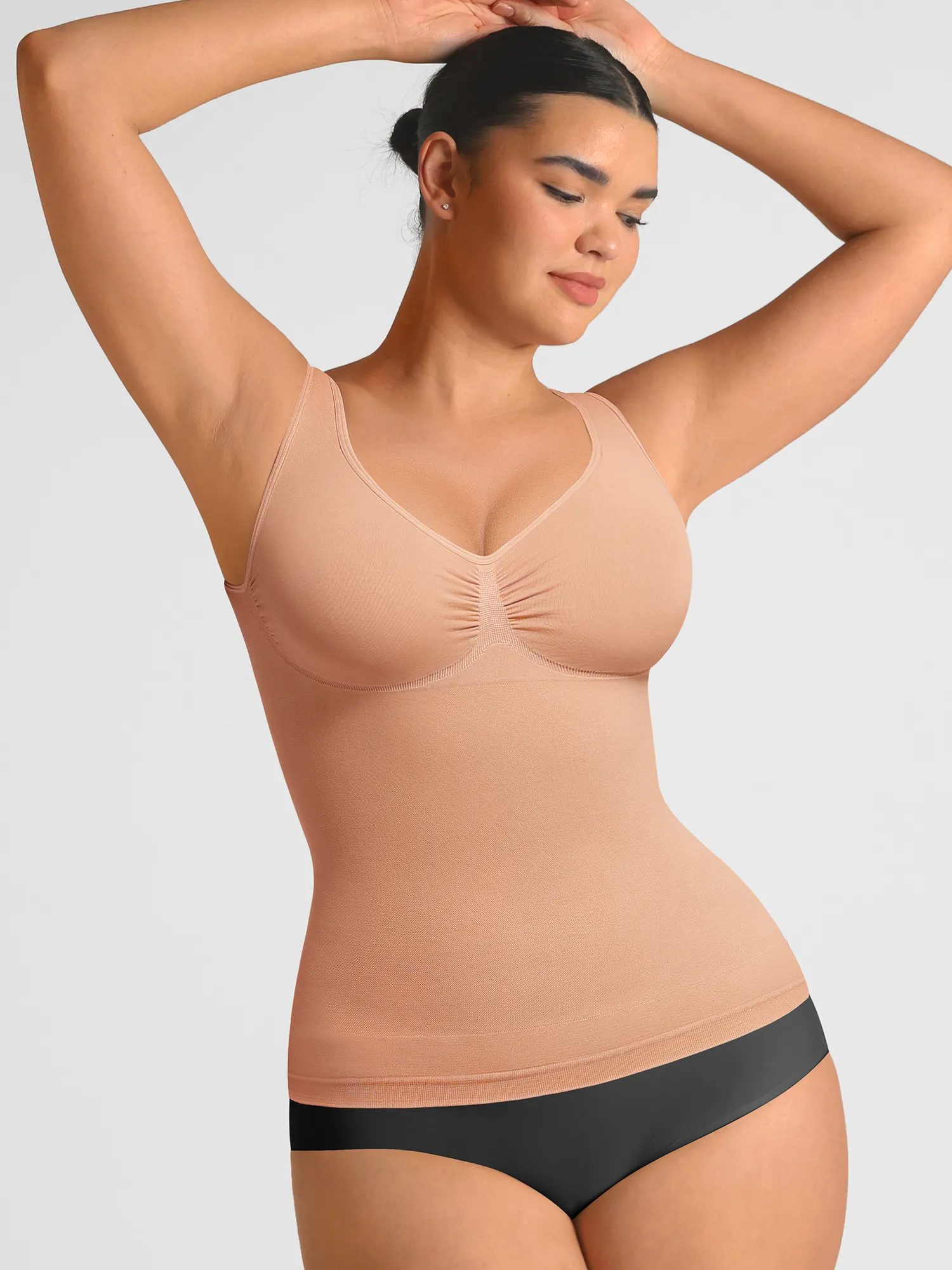 Seamless Everyday Tummy Control Wide Strap Tank Top - Image 36