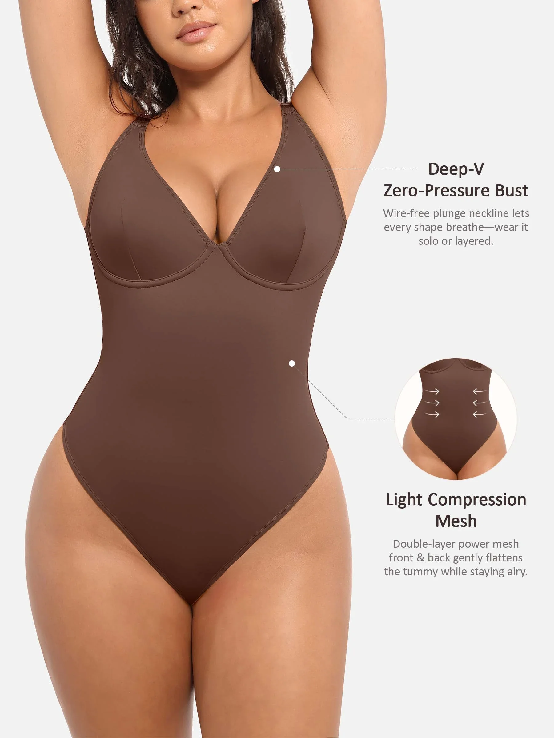 V-Plunge Support Bodysuit - Image 28