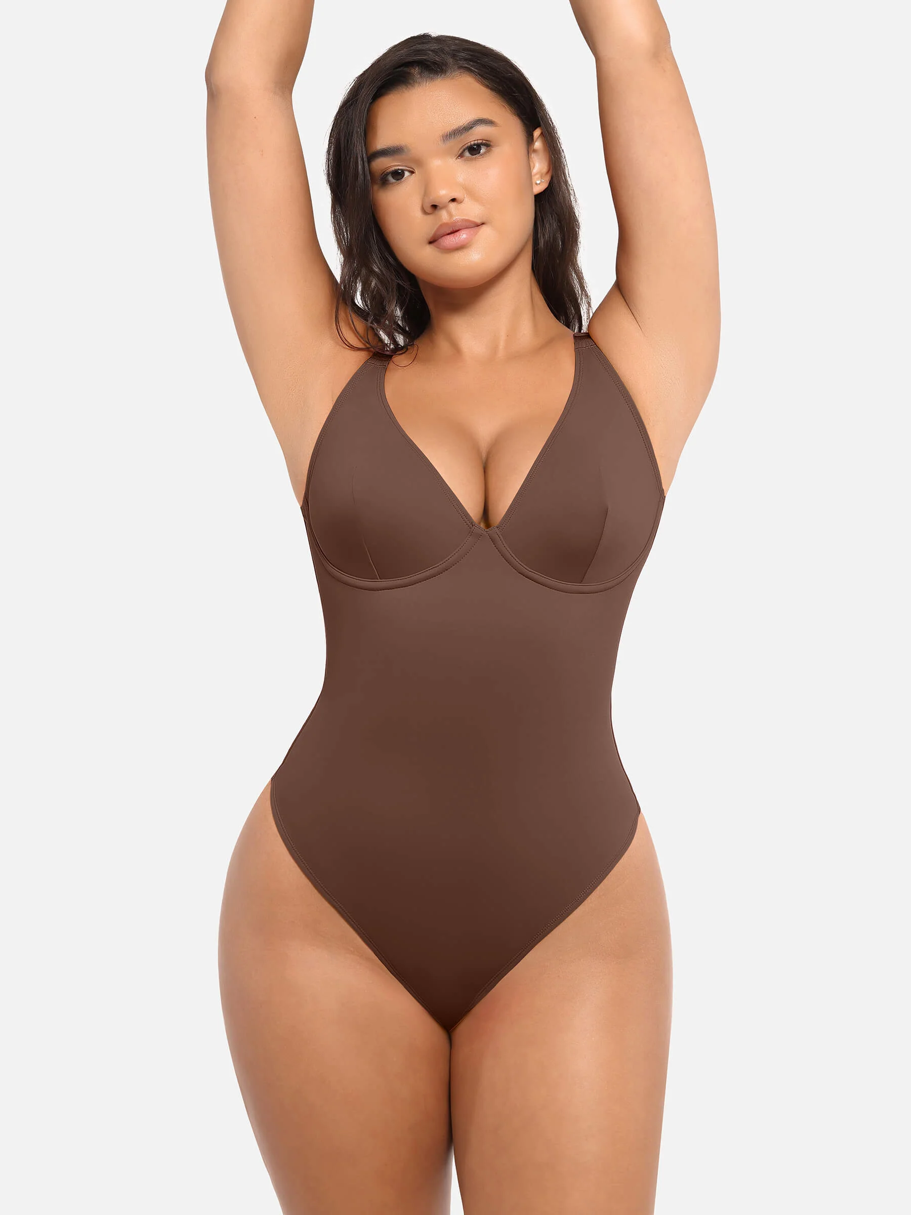 V-Neck Tummy Control Bodysuit - Image 23