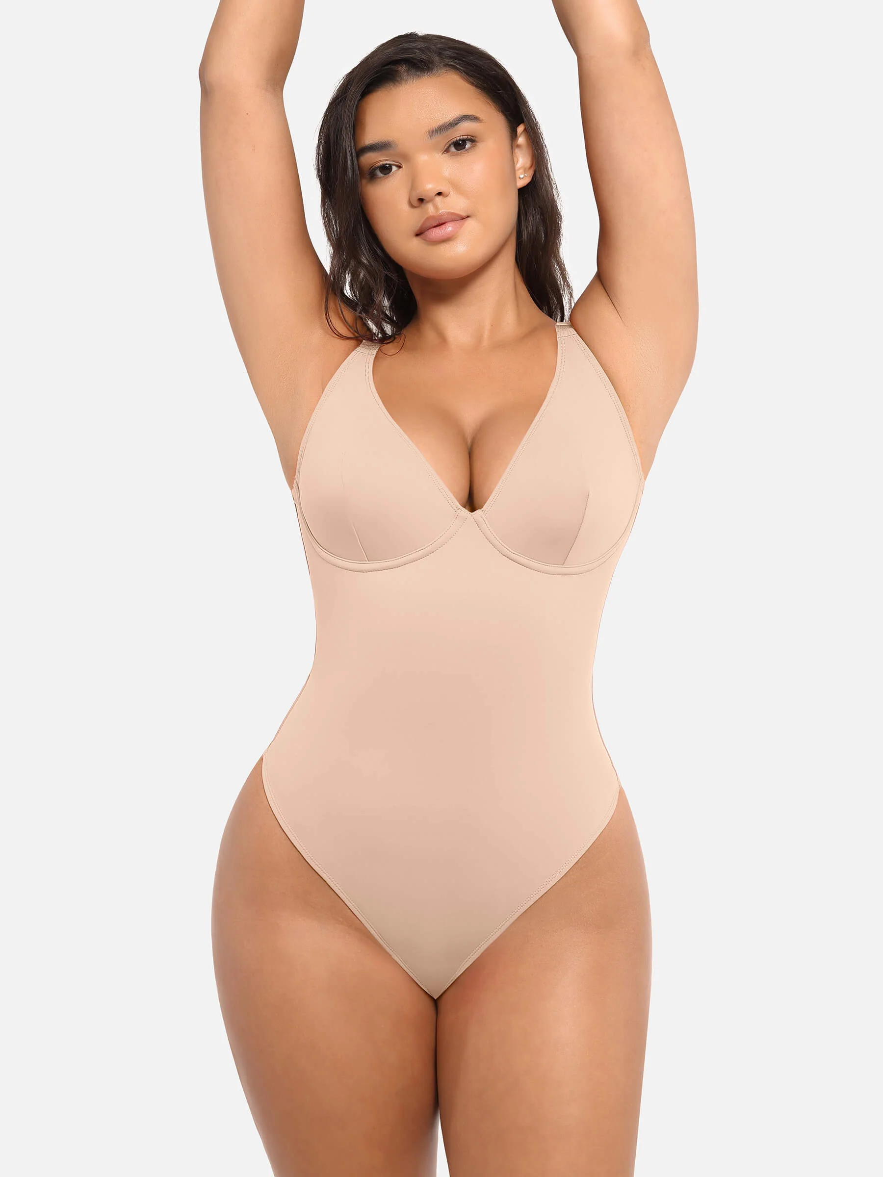 V-Neck Tummy Control Bodysuit - Image 38