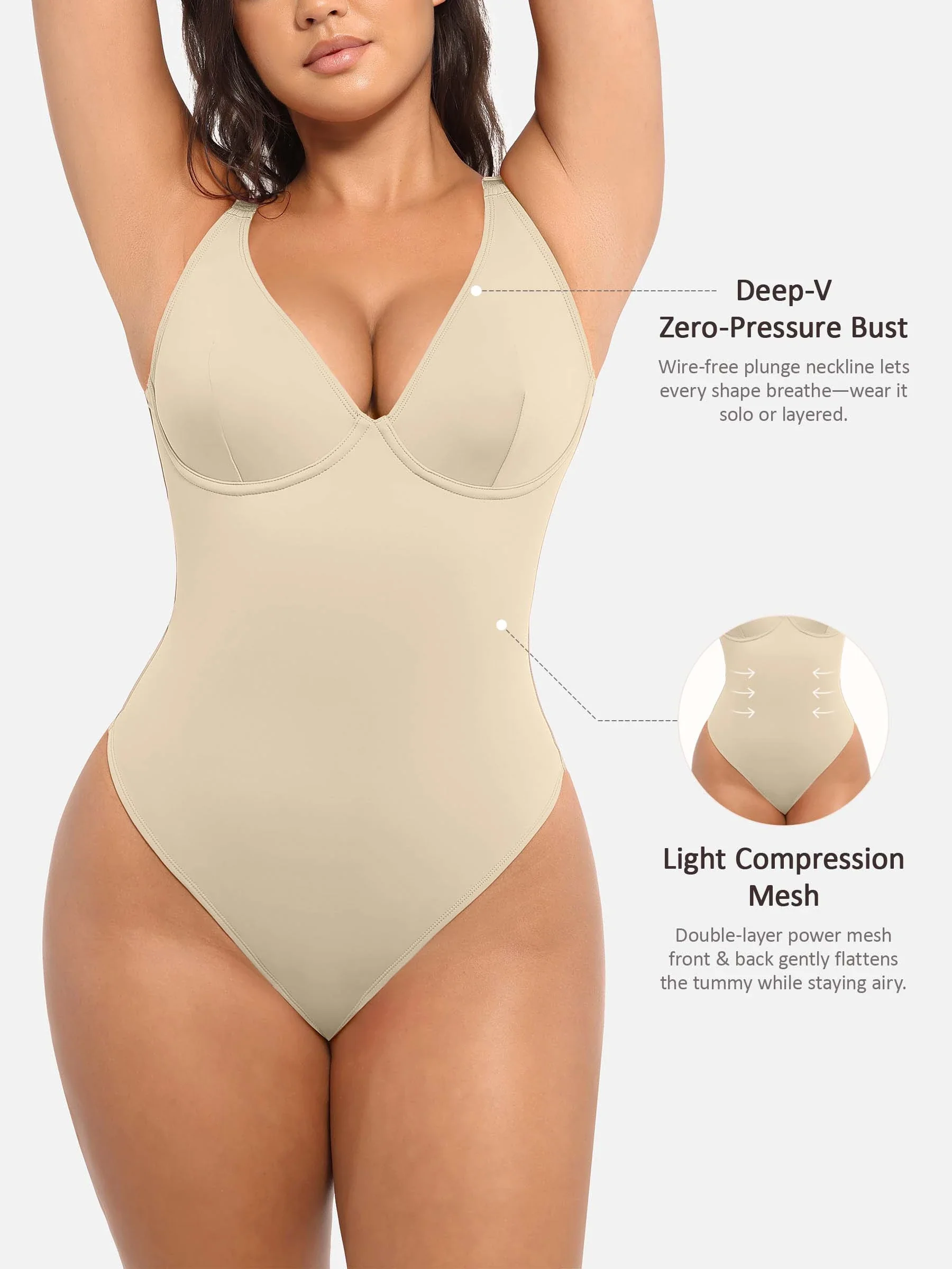 V-Plunge Support Bodysuit - Image 44