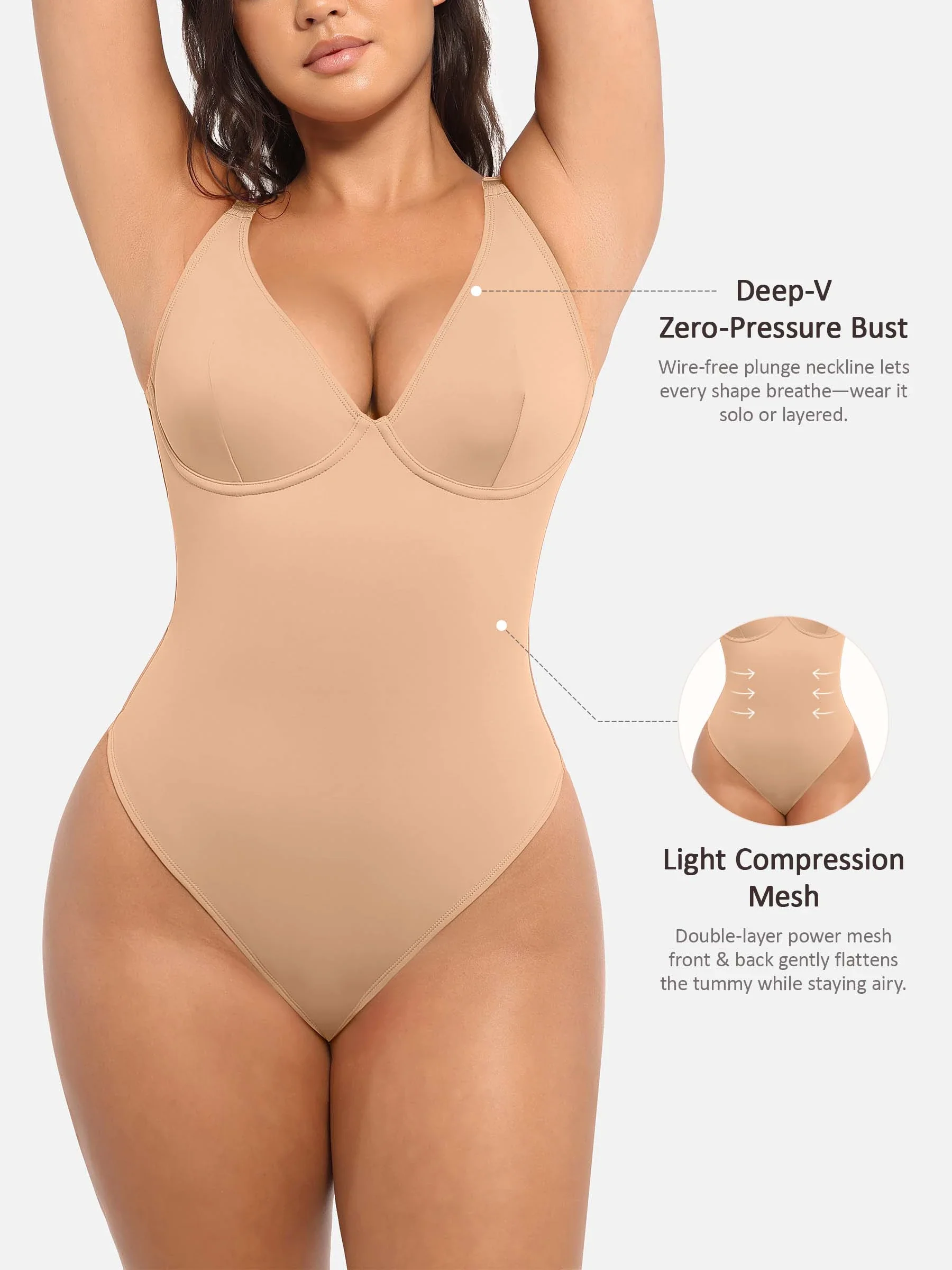V-Plunge Support Bodysuit - Image 53