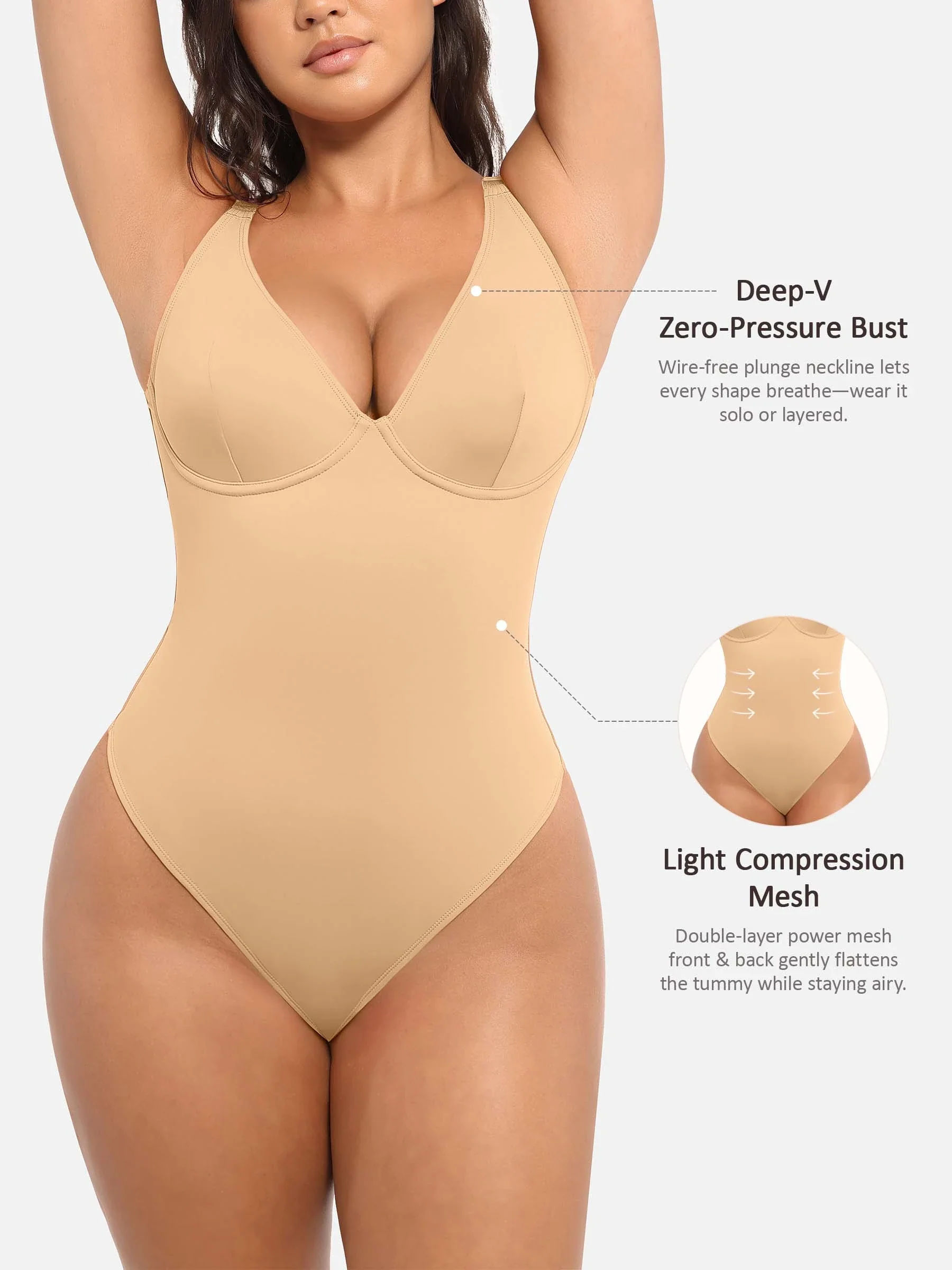 V-Plunge Support Bodysuit - Image 60