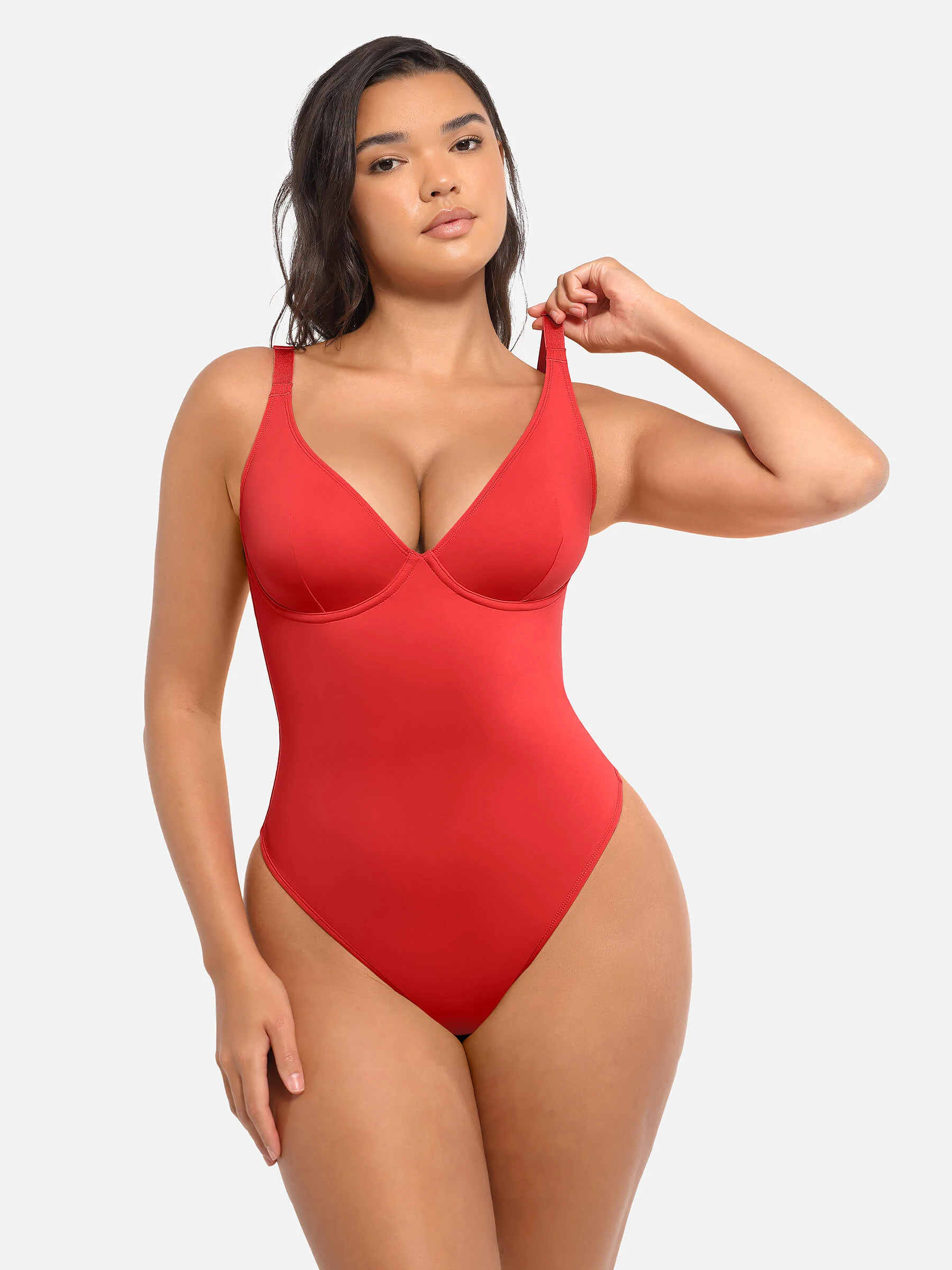 V-Neck Tummy Control Bodysuit - Image 29