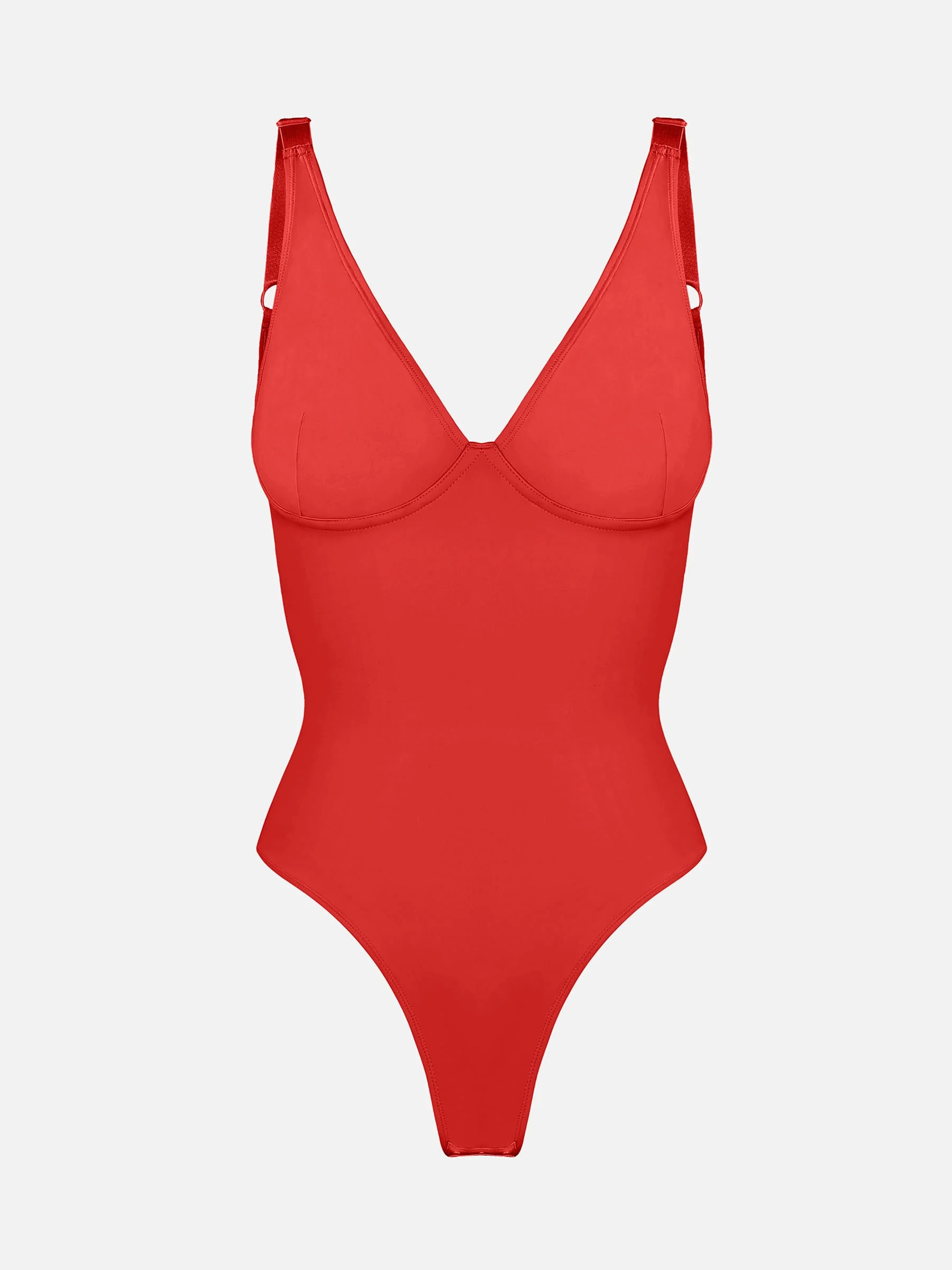 V-Neck Tummy Control Sculpt Bodysuit - Image 42