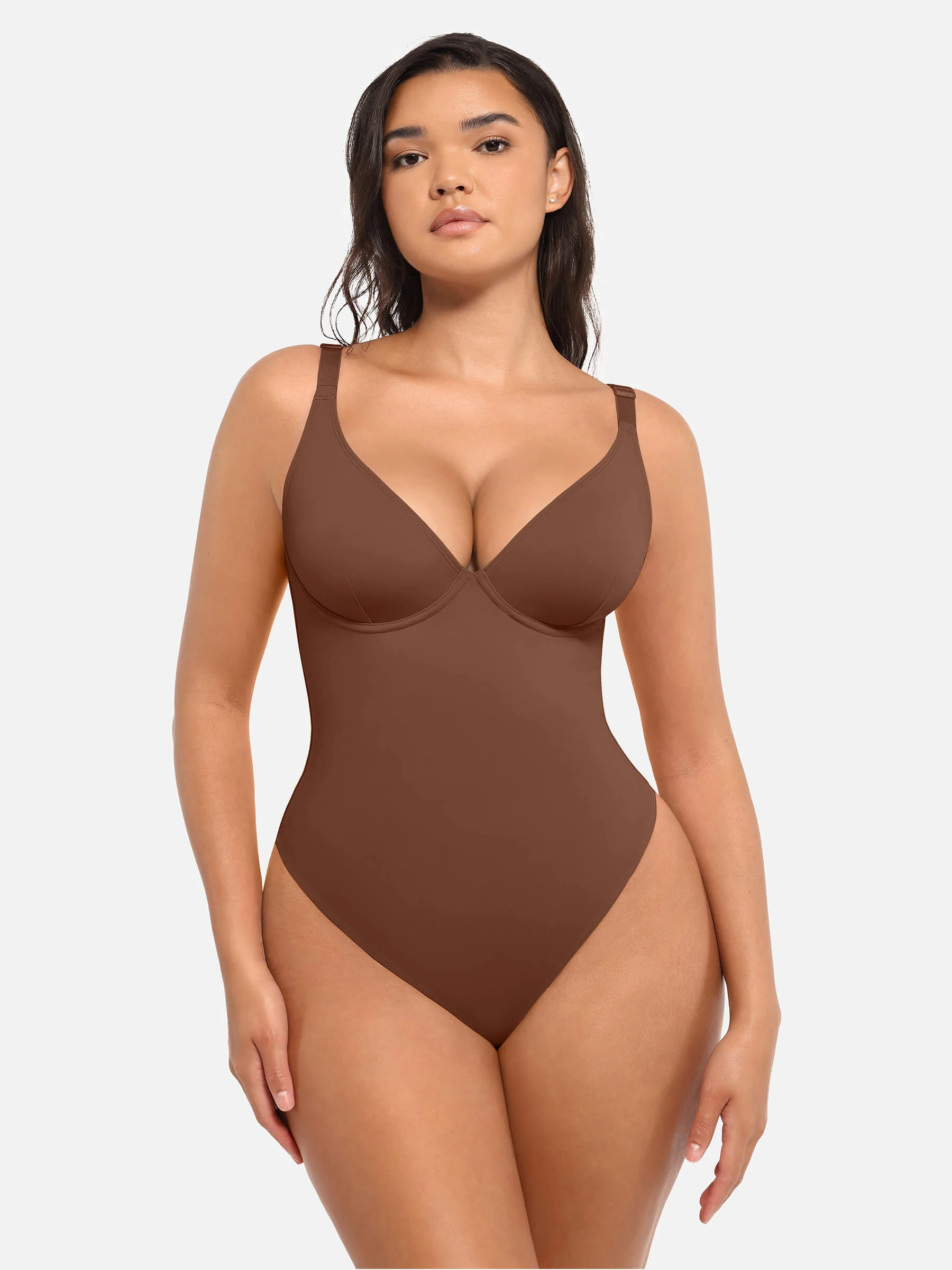 V-Neck Tummy Control Bodysuit - Image 10