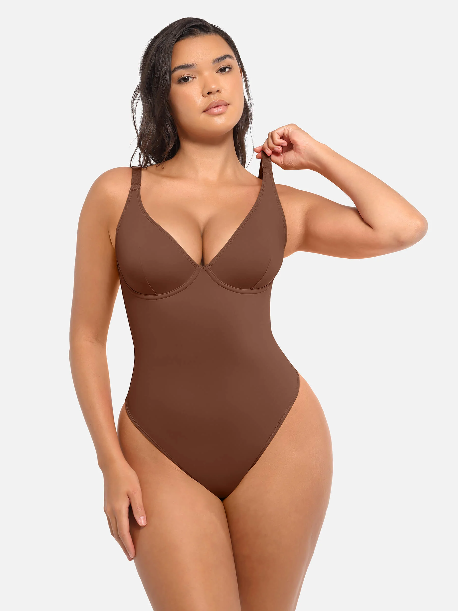 V-Neck Tummy Control Bodysuit - Image 13