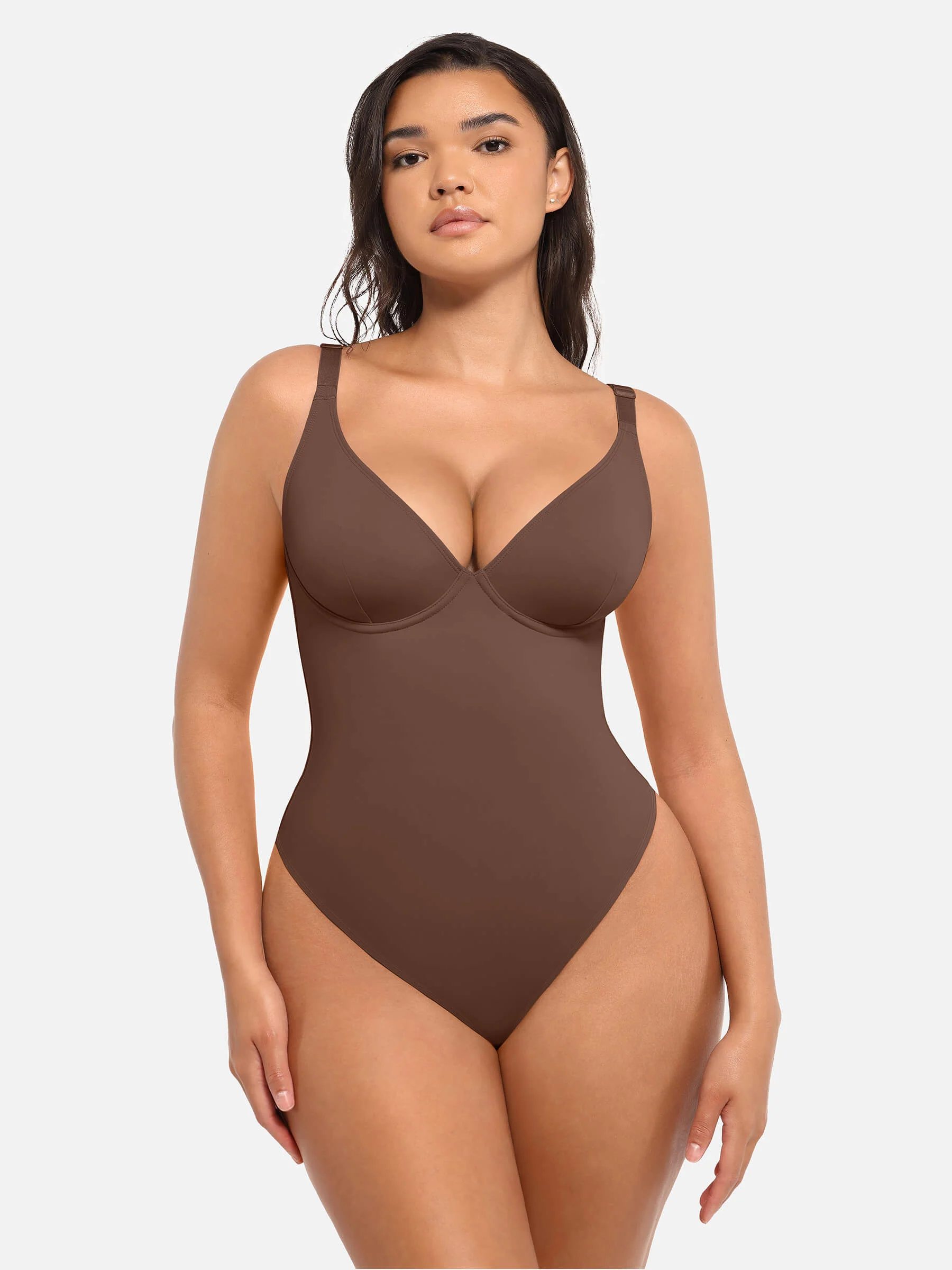 2-Pack V-Neck Tummy Control Bodysuit Bundle - Image 28